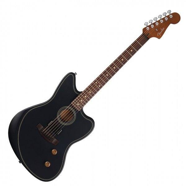 Fender Acoustasonic® Standard Jazzmaster®, Black | Tapestry