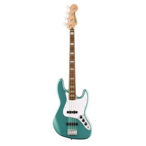 Squier Affinity Series® Active Jazz Bass®, Laurel Fingerboard, White Pickguard, Mystic Sea Foam Green