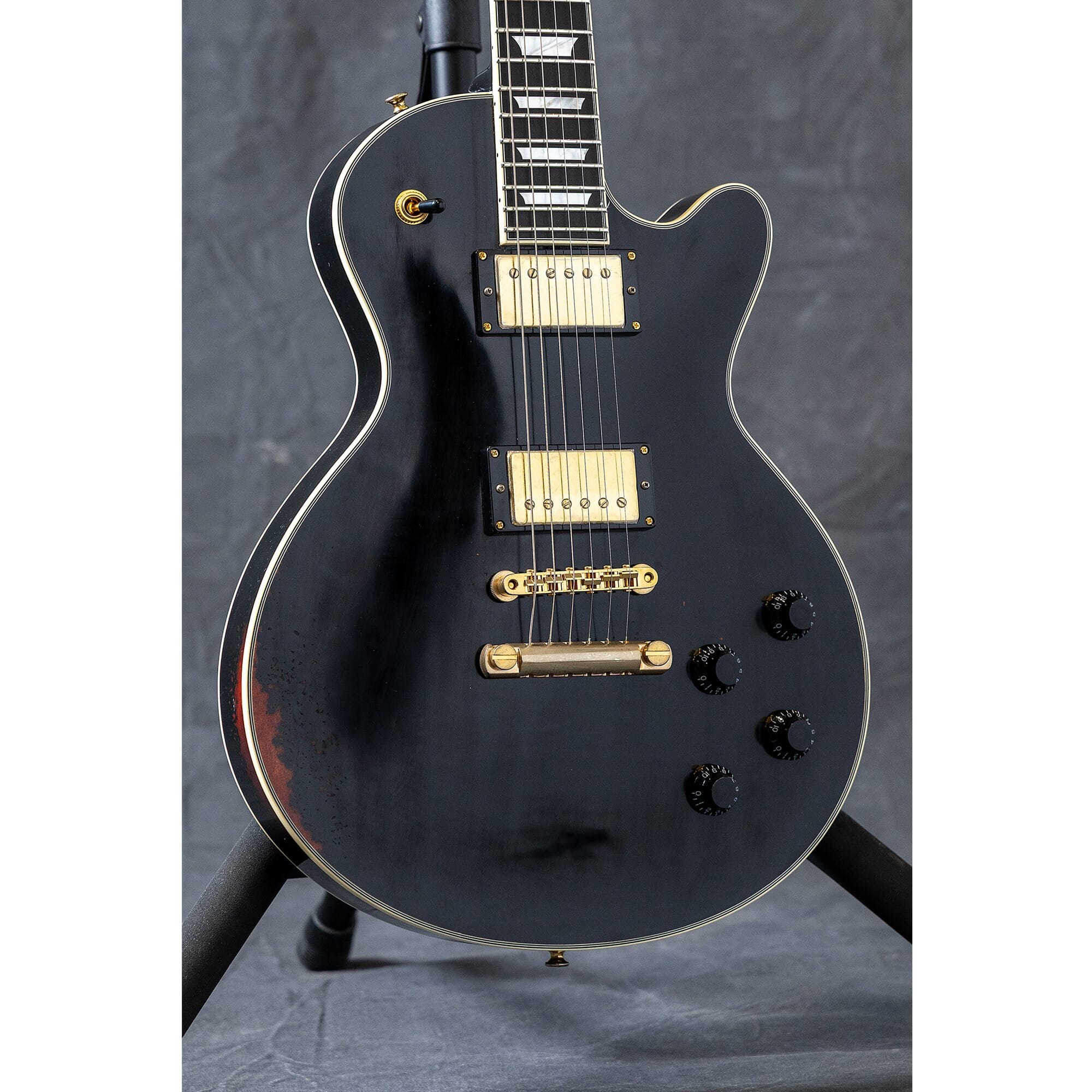 Eastman SB57/V-BK Antique Varnish Solid Body Electric Guitar - Antique Black