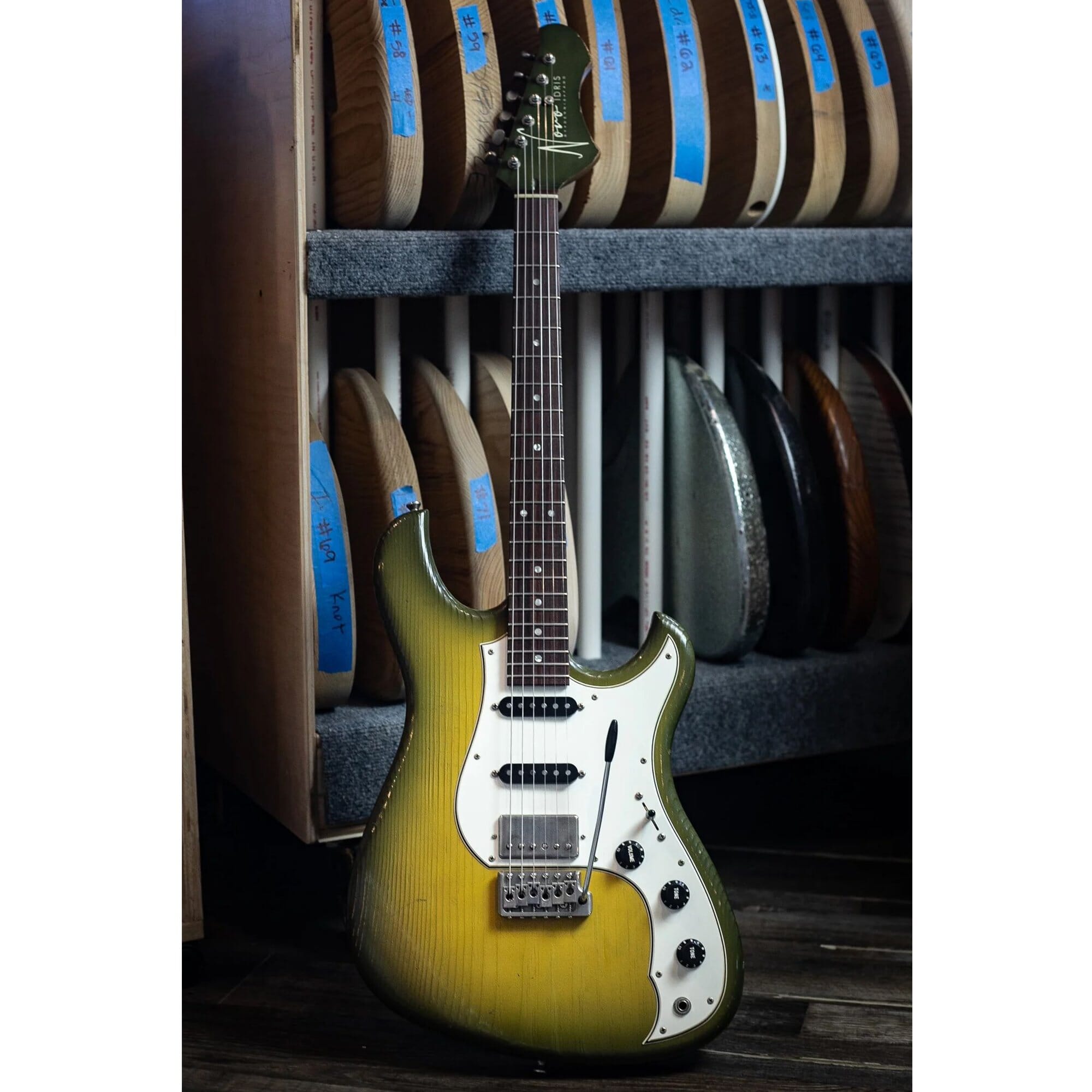 Novo Idris HSS Royal Olive Burst Electric Guitar
