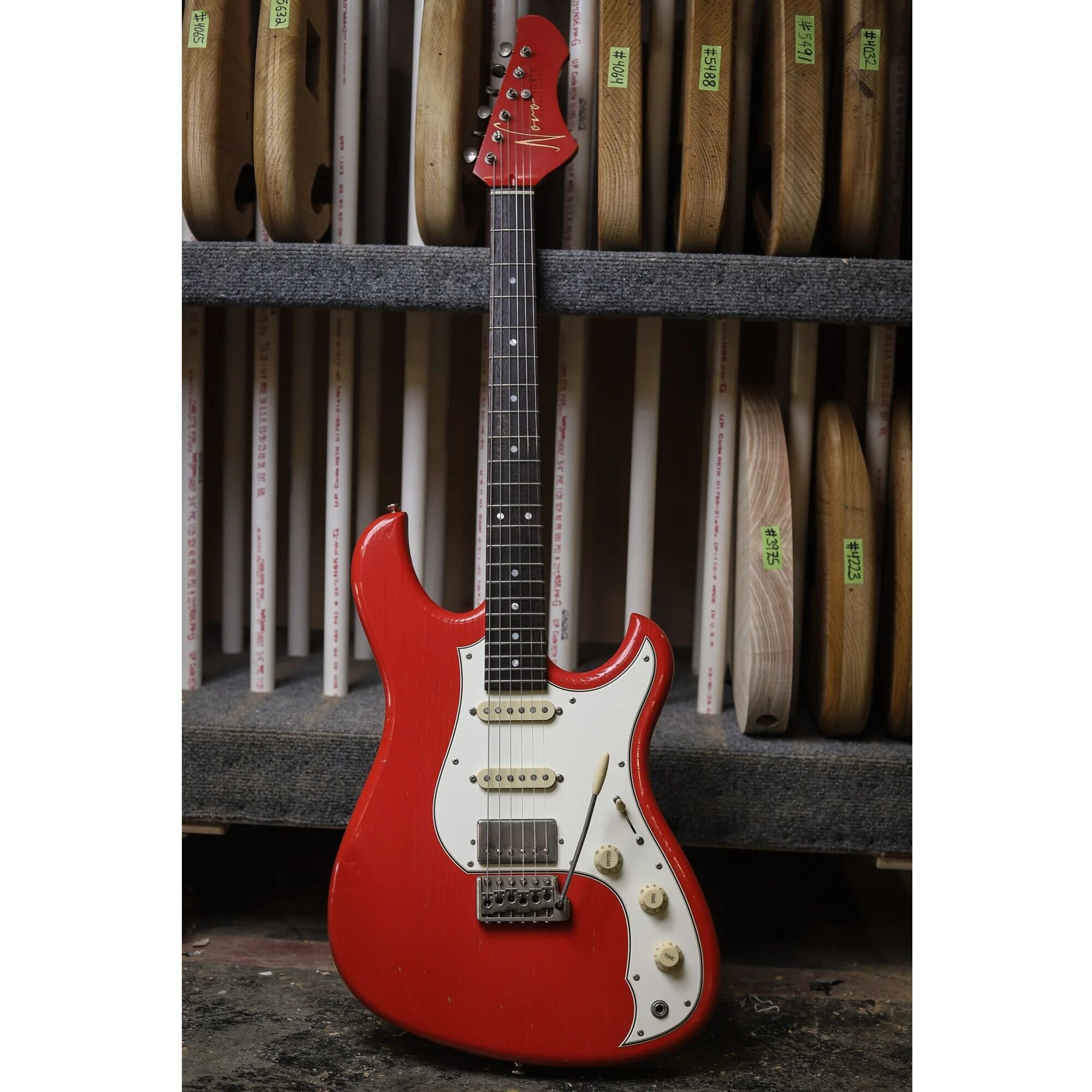 Novo Idris HSS Fiesta Red Electric Guitar