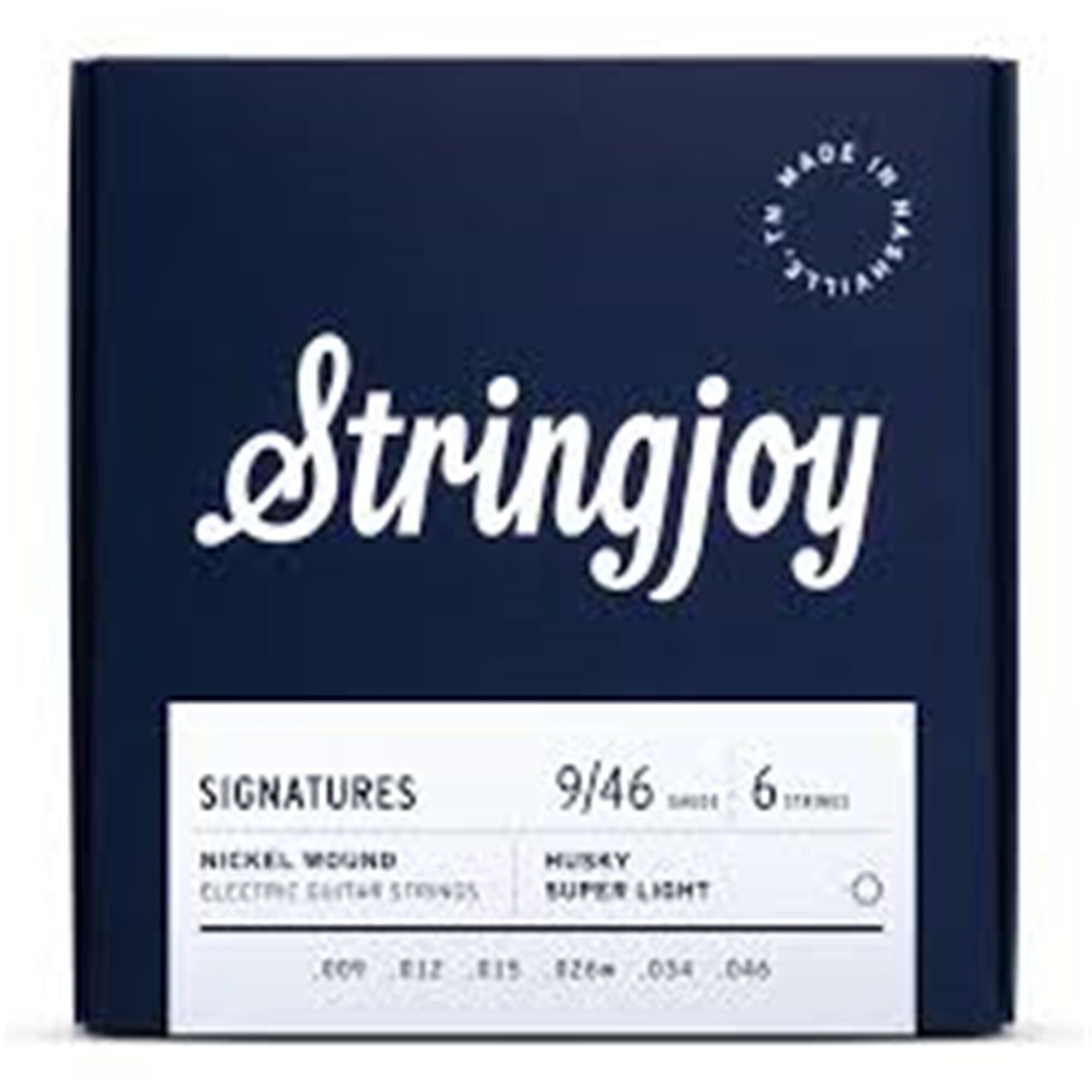 Stringjoy Husky Super Light Gauge (9-46) Nickel Wound Electric Guitar Strings