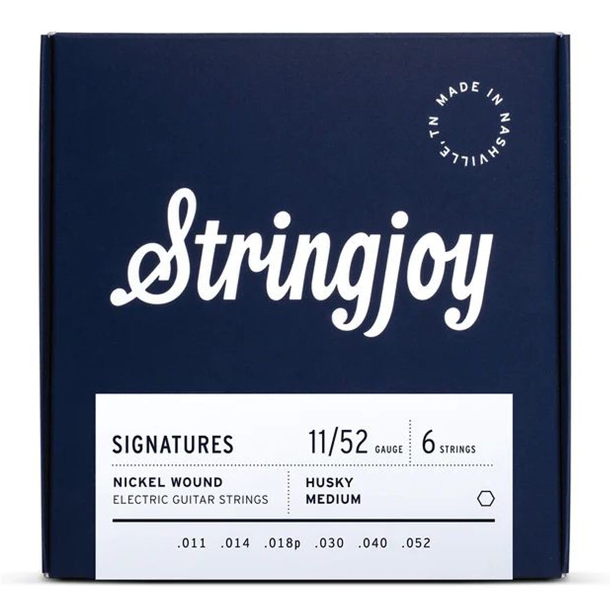 Stringjoy Husky Medium Gauge (11-52) Nickel Wound Electric Guitar Strings