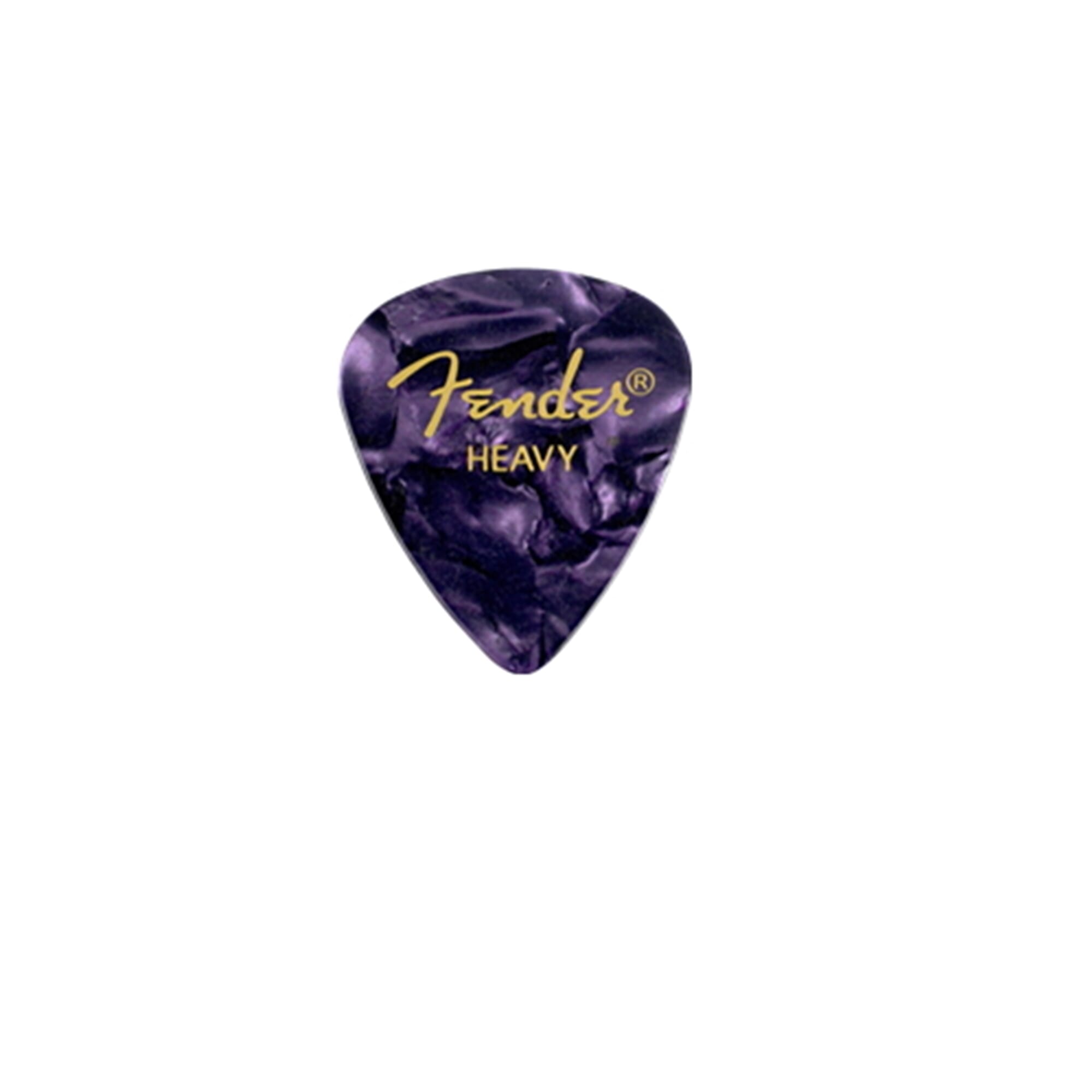 Fender Premium Celluloid 351 Shape Picks, Heavy, Purple Moto, 12-Pack