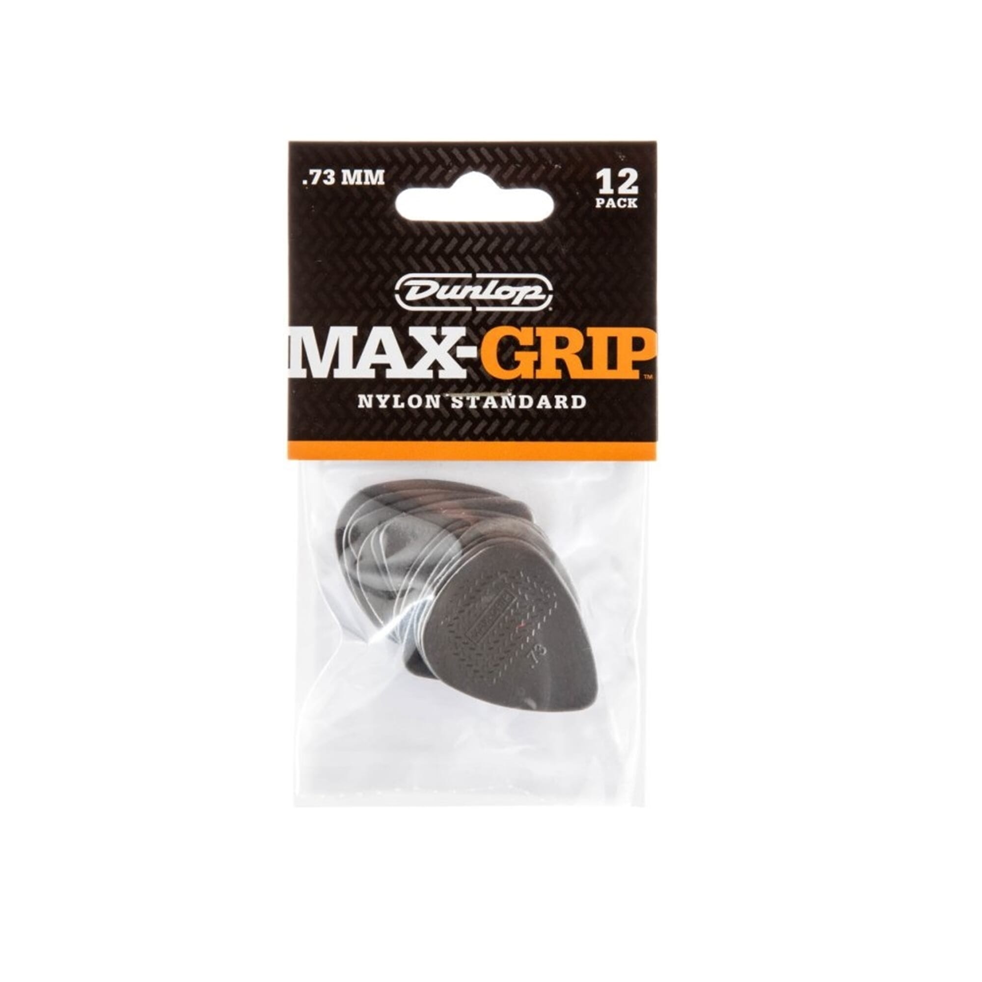 Dunlop 0.73mm Max-Grip Nylon Standard Guitar Pick (12/pack)