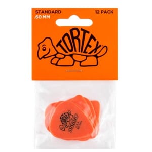 Dunlop Orange 0.60Mm Tortex Standard Guitar Picks (12/Bag)