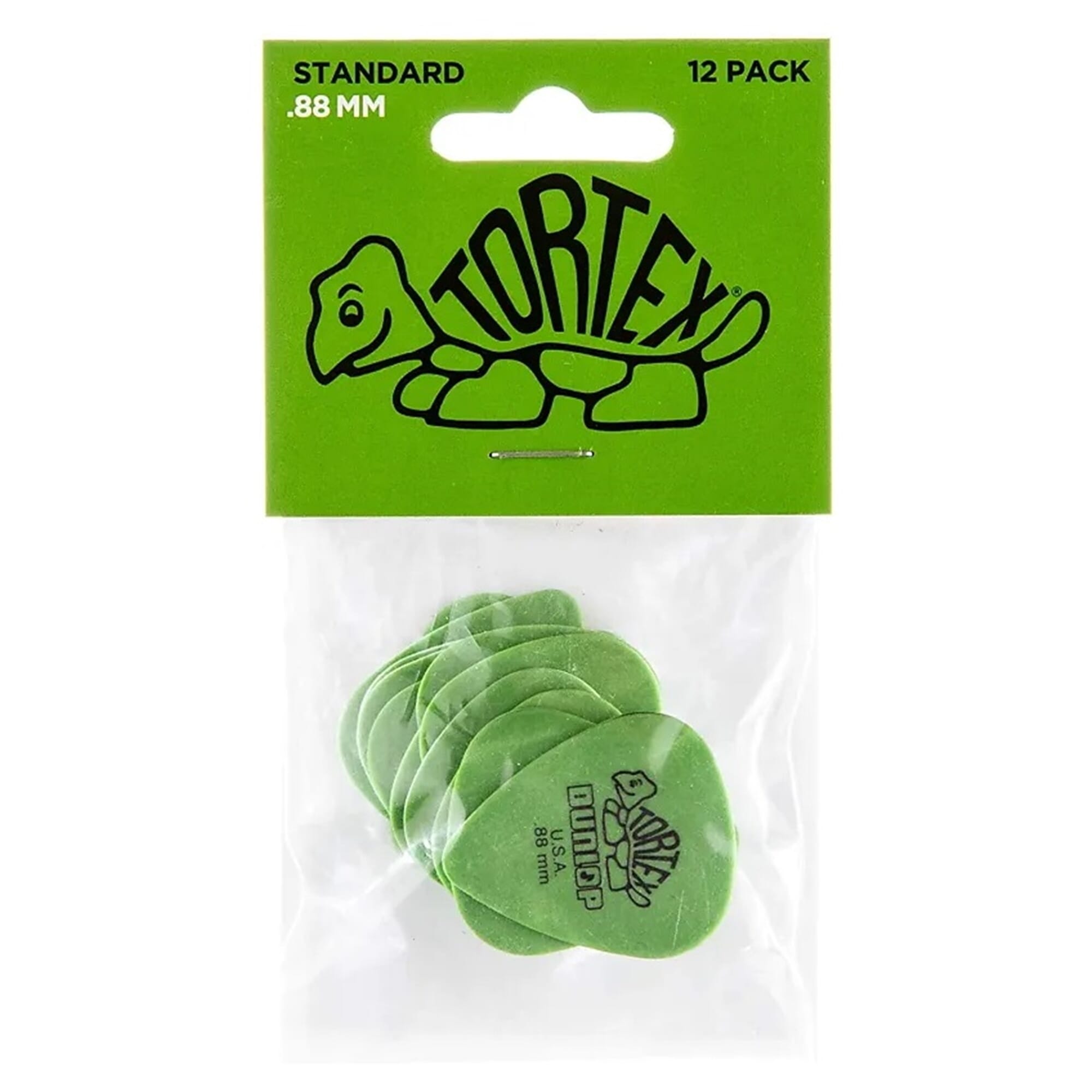 Dunlop 0.88mm Tortex Standard Guitar Picks (12/Bag)