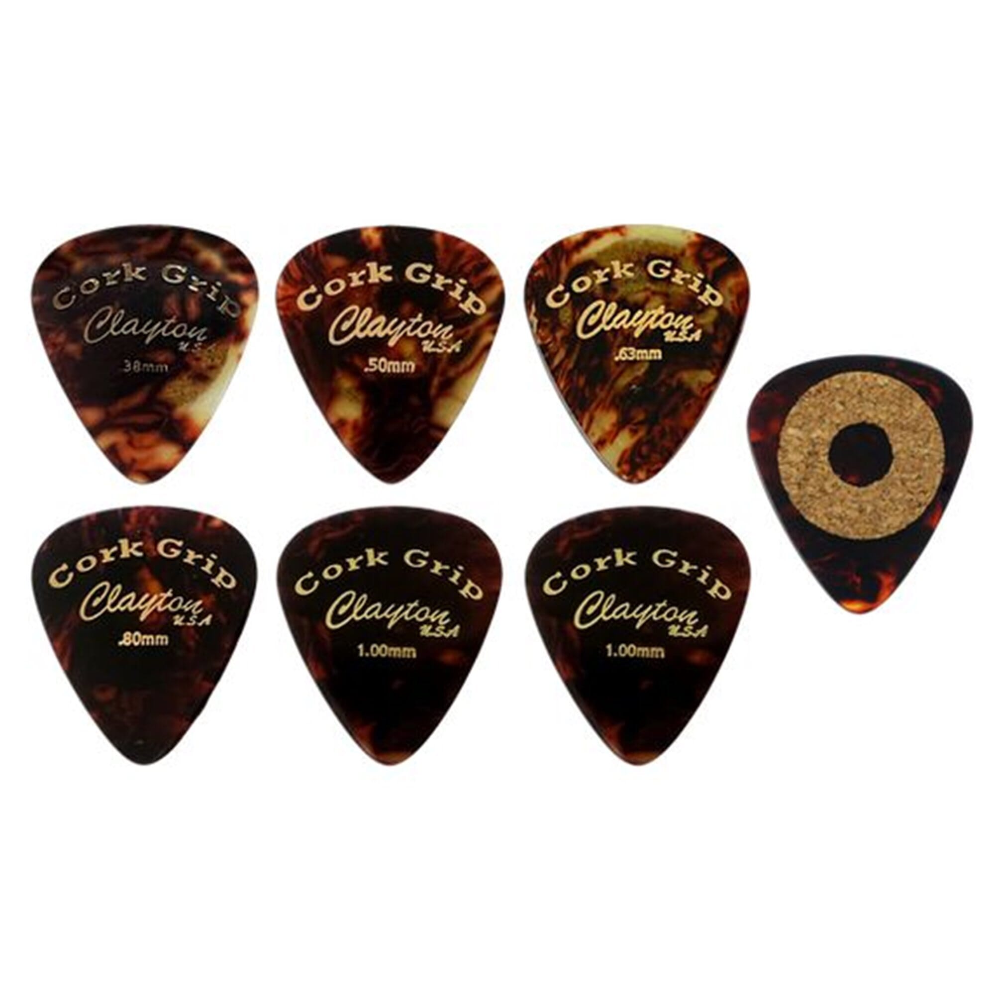 Clayton Cork Grip Picks 1.26mm 6/pkg