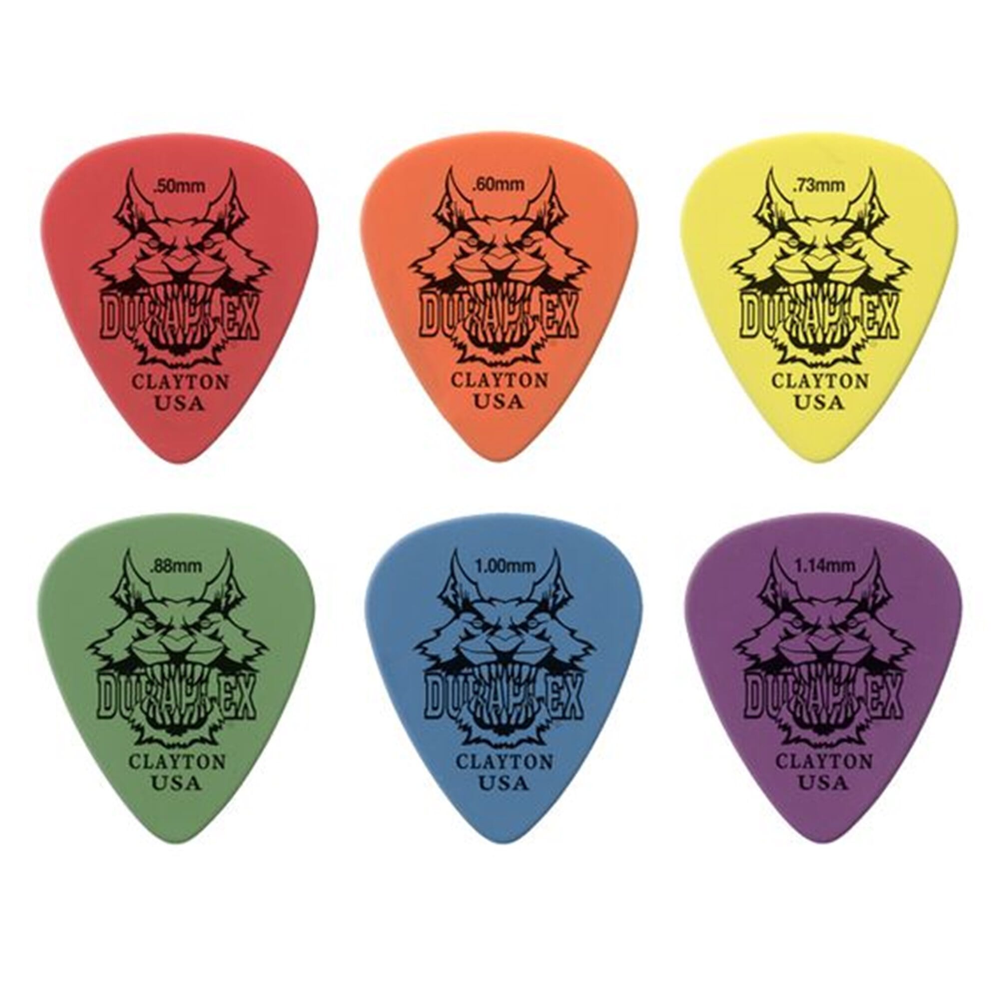 Clayton Duraplex Small Teardrop Picks 0.88mm 12/pkg