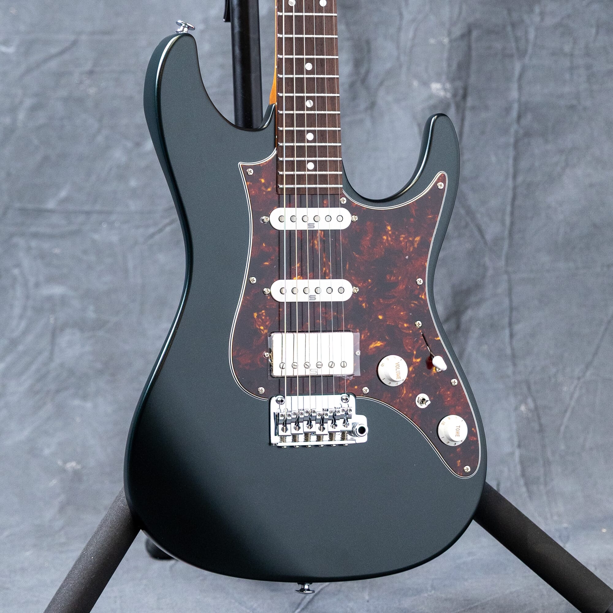 Ibanez AZ2204NVGF Prestige Electric Guitar - Ivy Green Metallic Flat - Demo