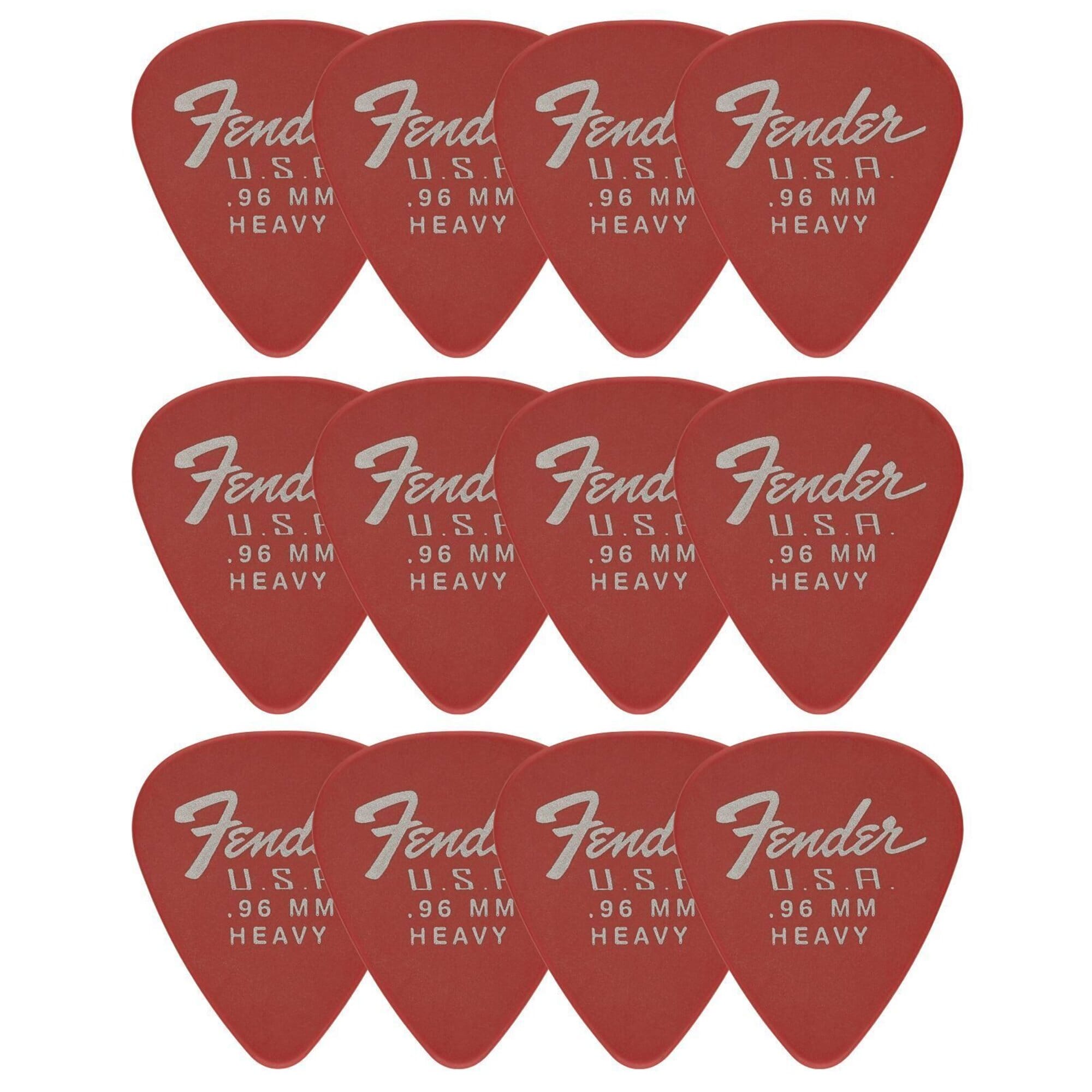 Fender Dura-Tone 351 Shape, .96, Fiesta Red, 12-Pack