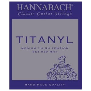 Hannabach 950MHT Titanyl Guitar Strings, Medium High Tension