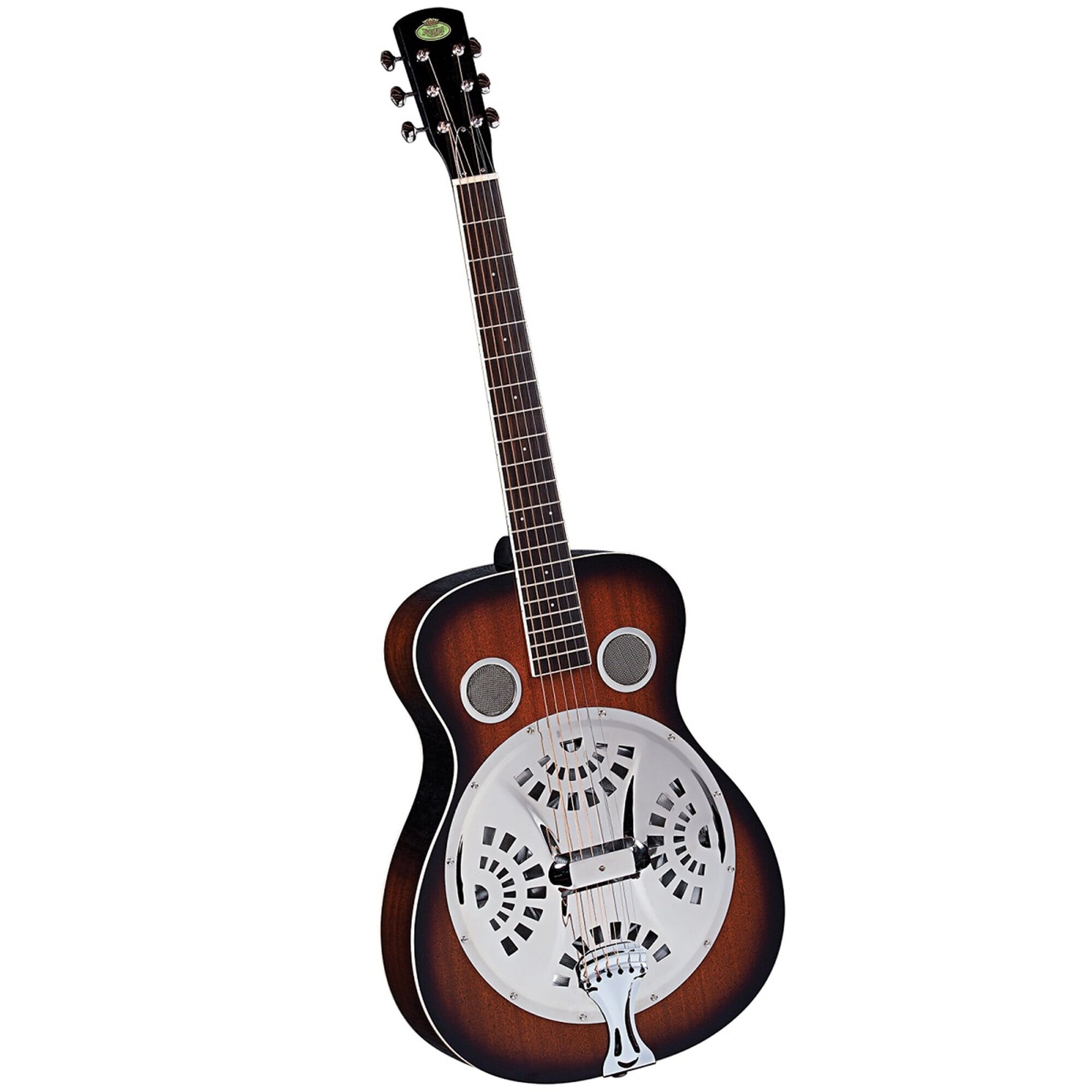 Regal RD-30T Studio Series Roundneck Resophonic Guitar – Tobacco Sunburst – Mahogany