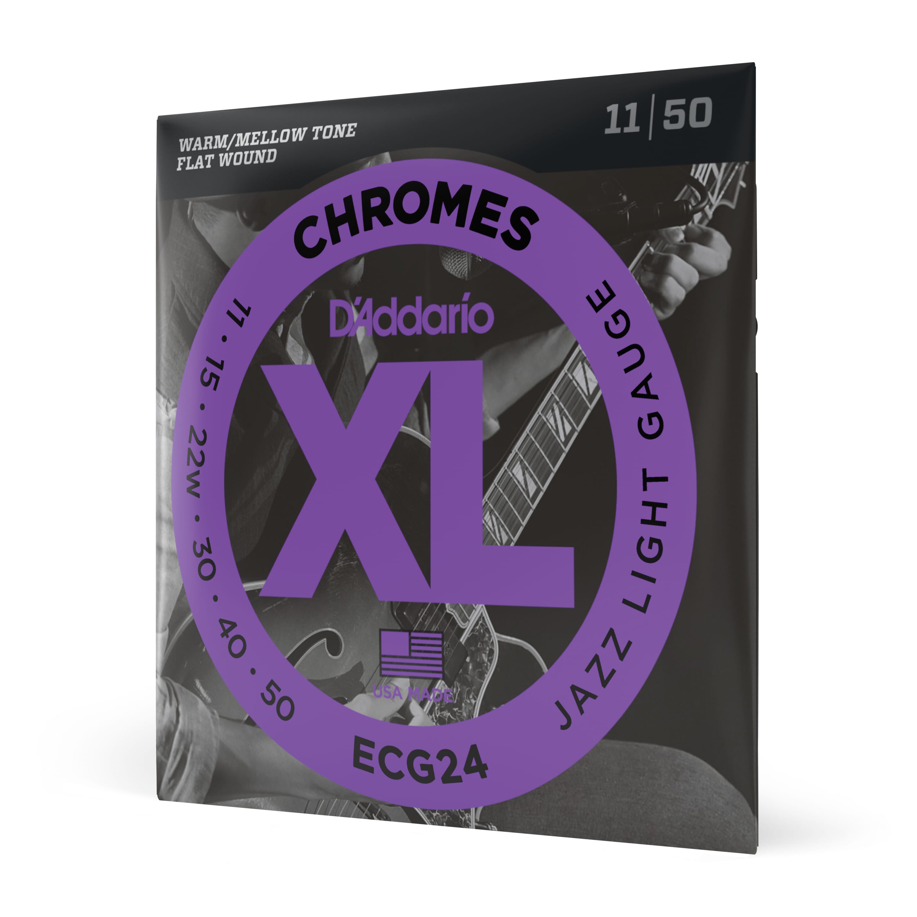 D'Addario ECG24 Flat Wound Electric Strings 11-50