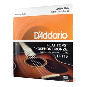 D'Addario EFT15 Flat Top Acoustic Strings 10-47