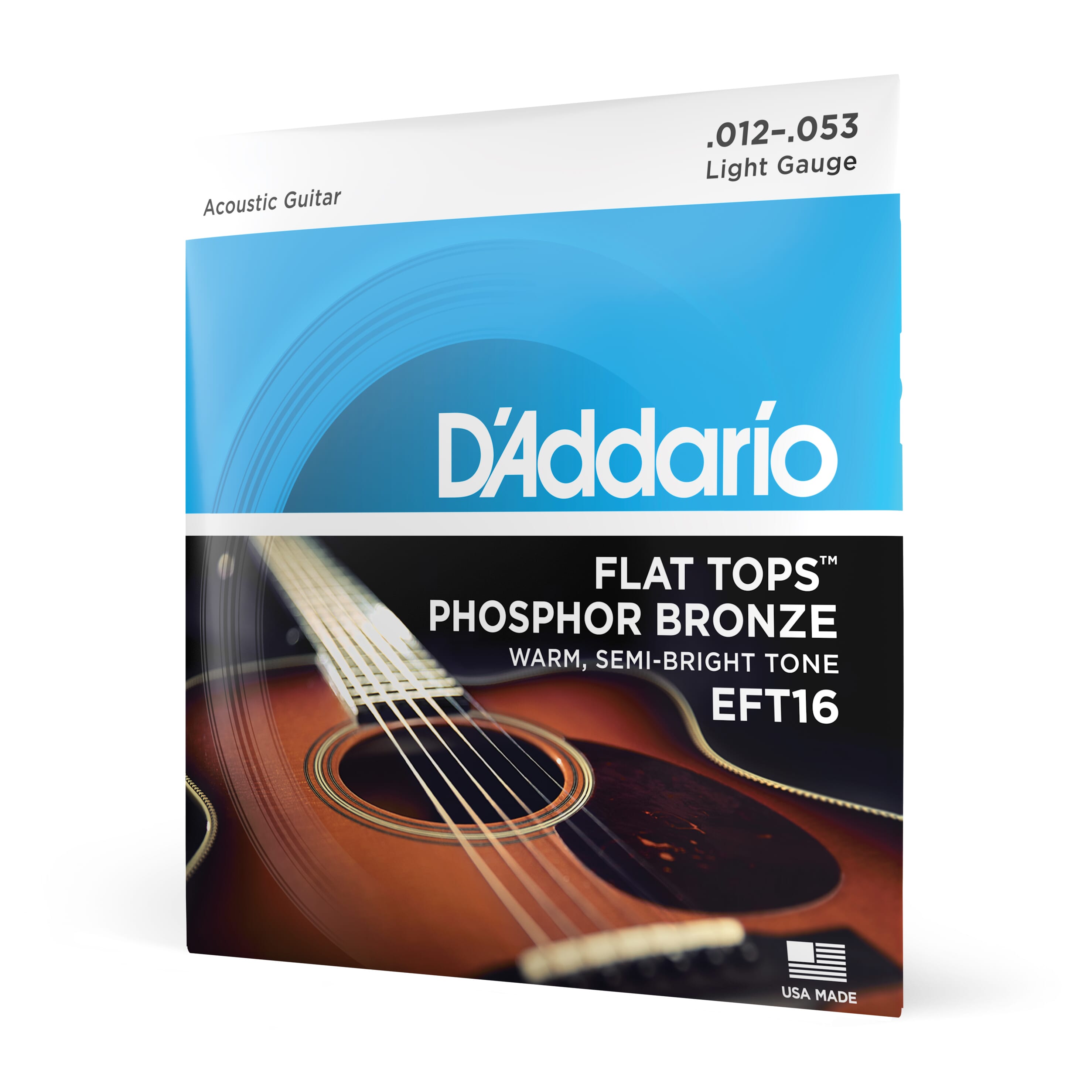 D'Addario EFT16 Flat Top Acoustic Strings 12-53
