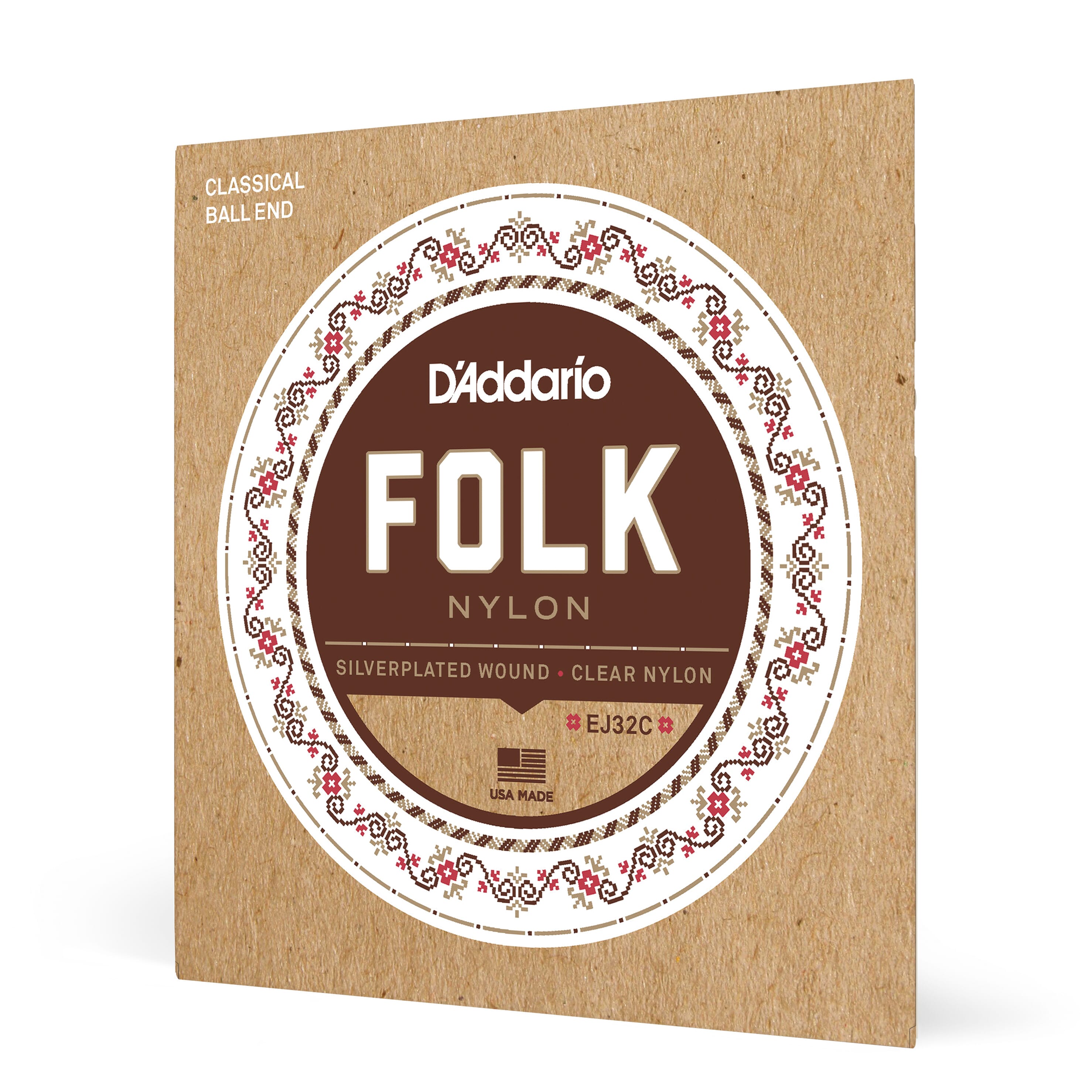 D'Addario EJ32C Folk Nylon Guitar String Set