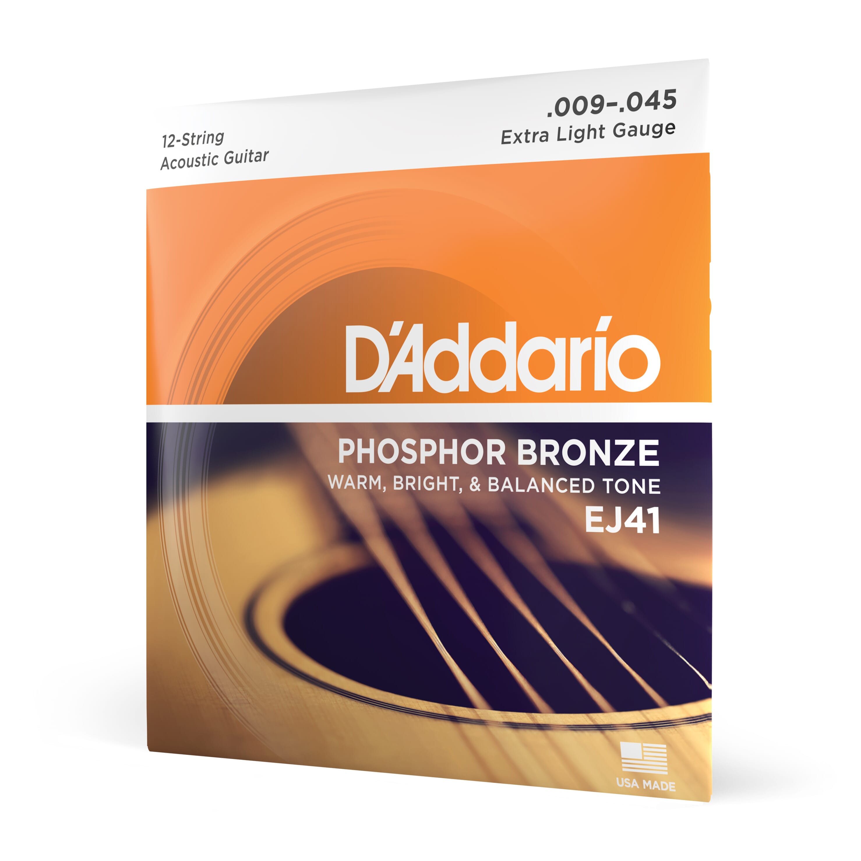 D'Addario EJ41 12-String Phos.Bronze, X-Light 9-45 Strings