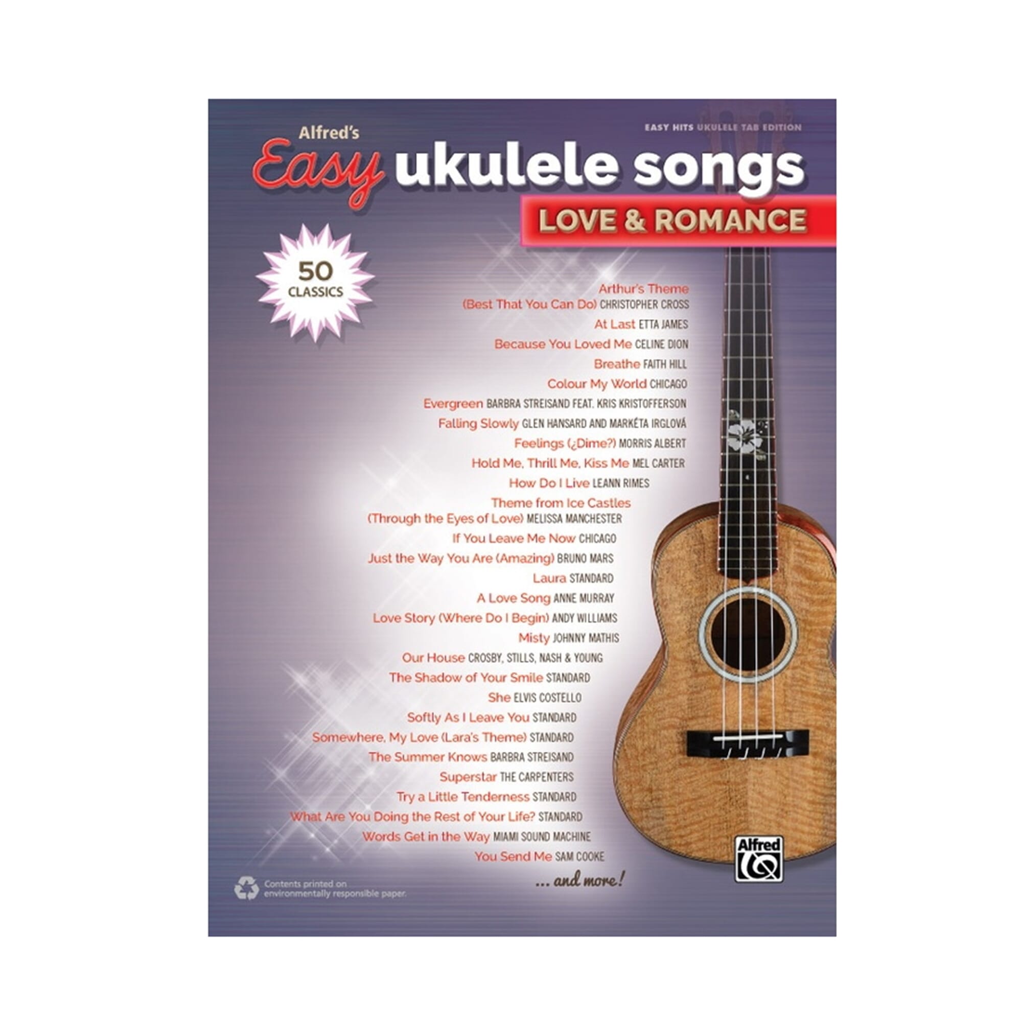 Alfred's Easy Ukulele Songs Love & Romance