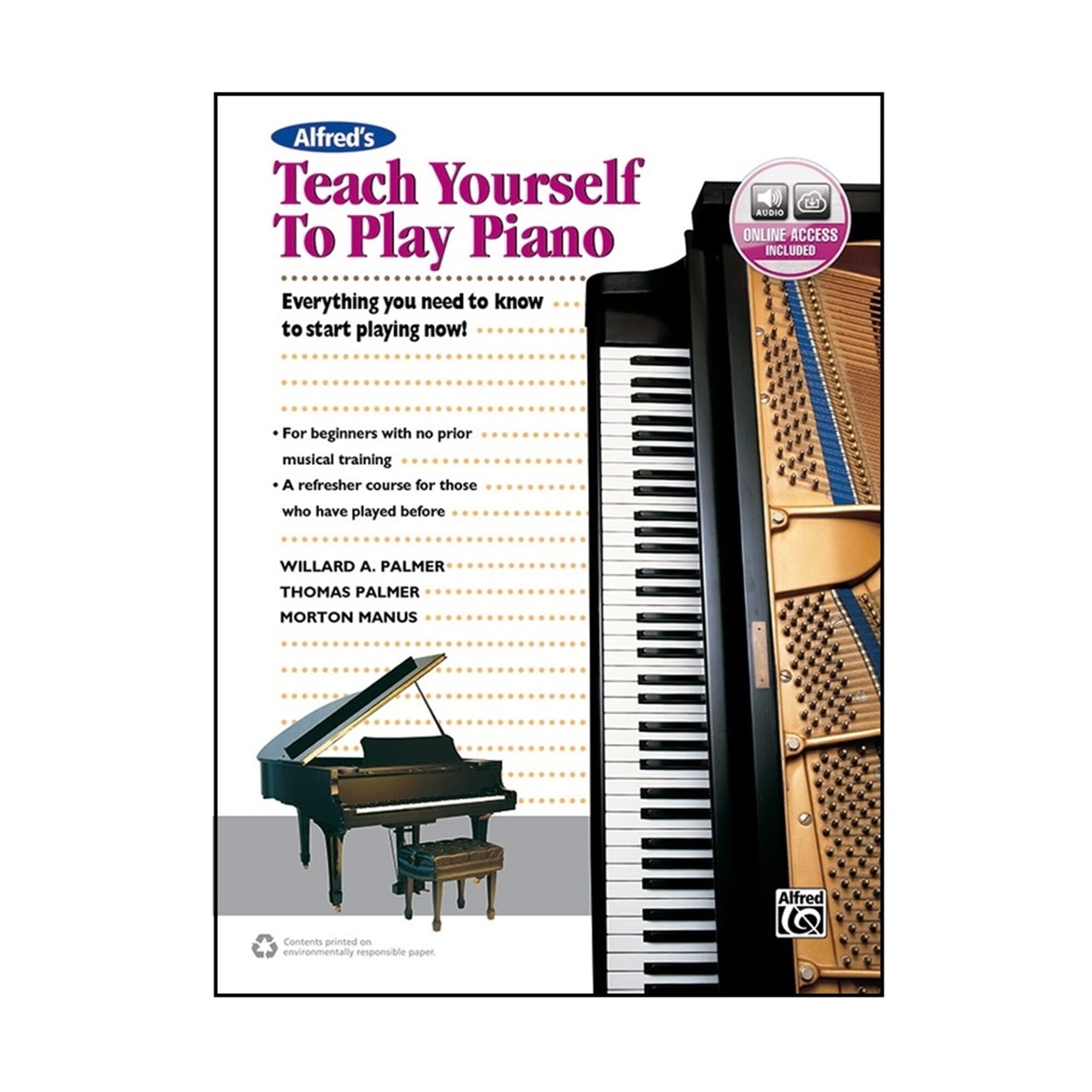 Alfred's Teach Yourself to Play Piano - Book/Online Audio