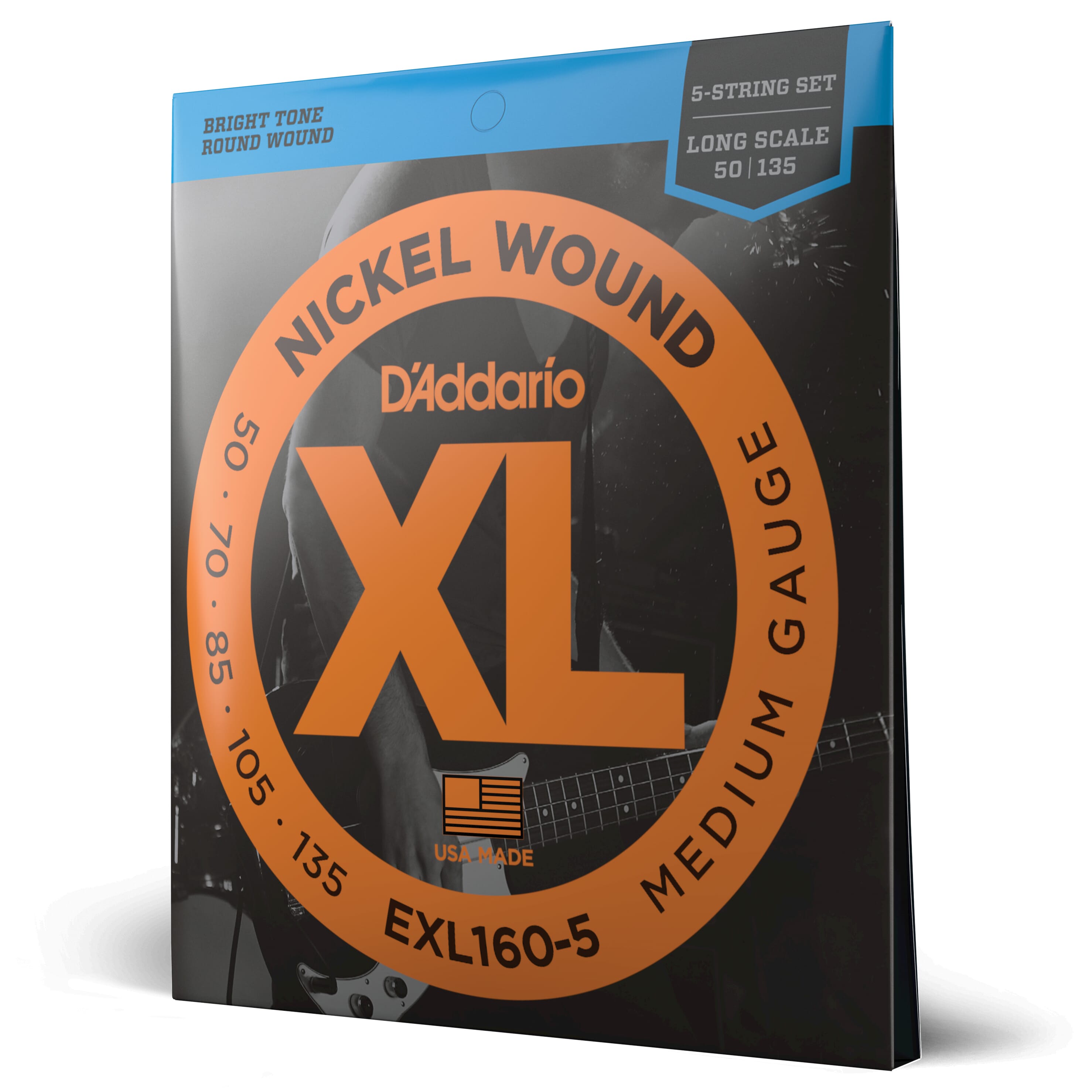 Daddario EXL160-5 Bass Strings 50-135 (5)