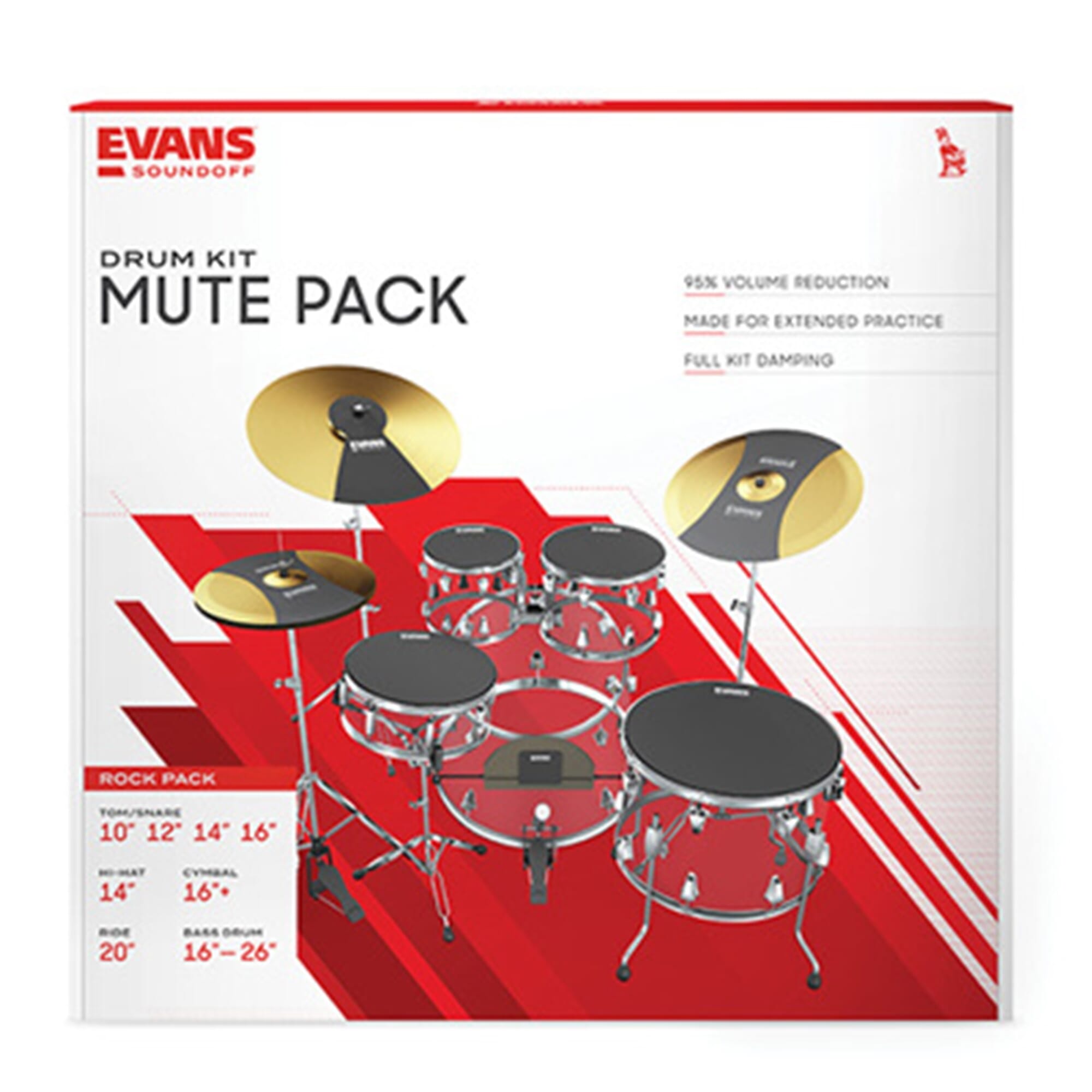 Evans SoundOff Rock Drum Mute Box Set