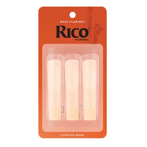 Rico 3 Pack Bass Clarinet Reeds #3