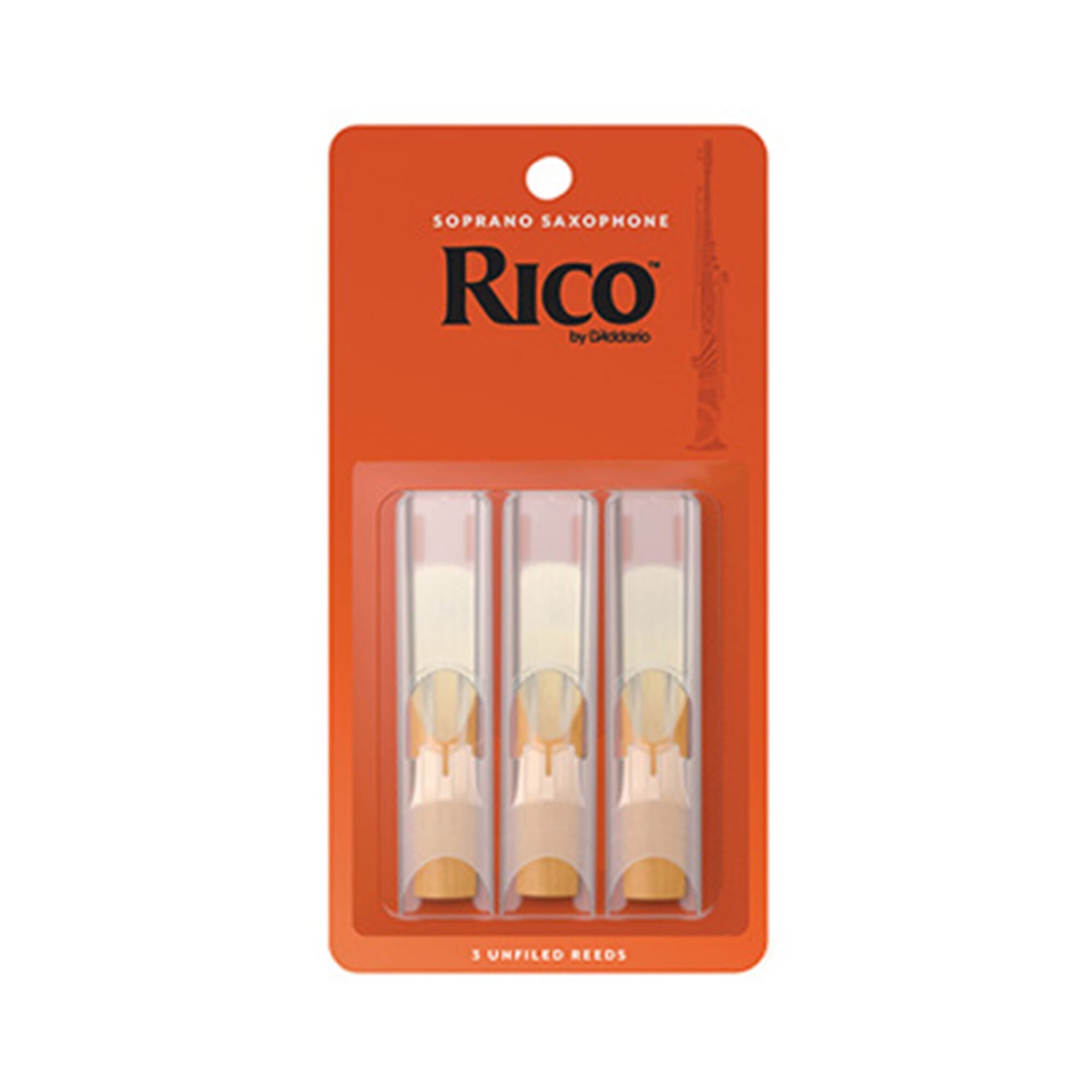 Rico 3 Pack Soprano Sax Reeds #3