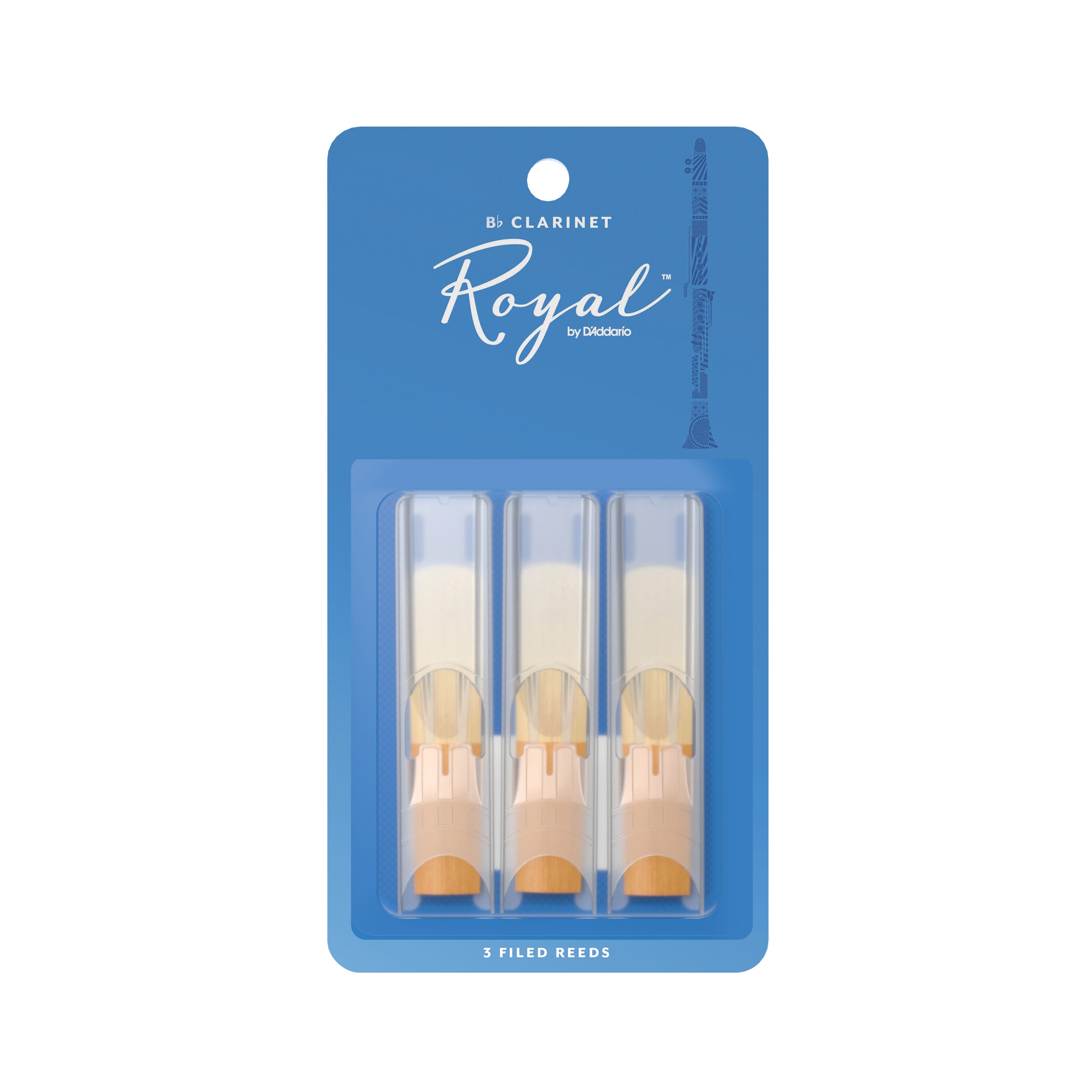 Rico Royal 3 Pack Clarinet Reeds #2