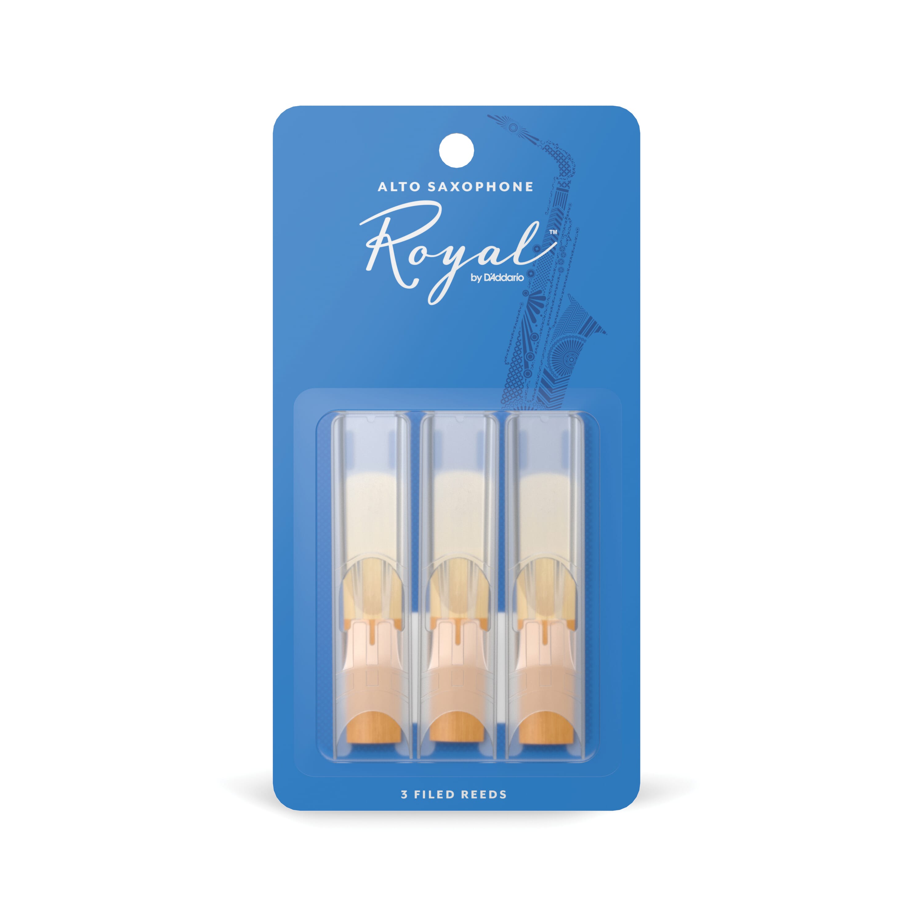 Rico Royal 3 Pack Alto Saxophone Reeds #2.5