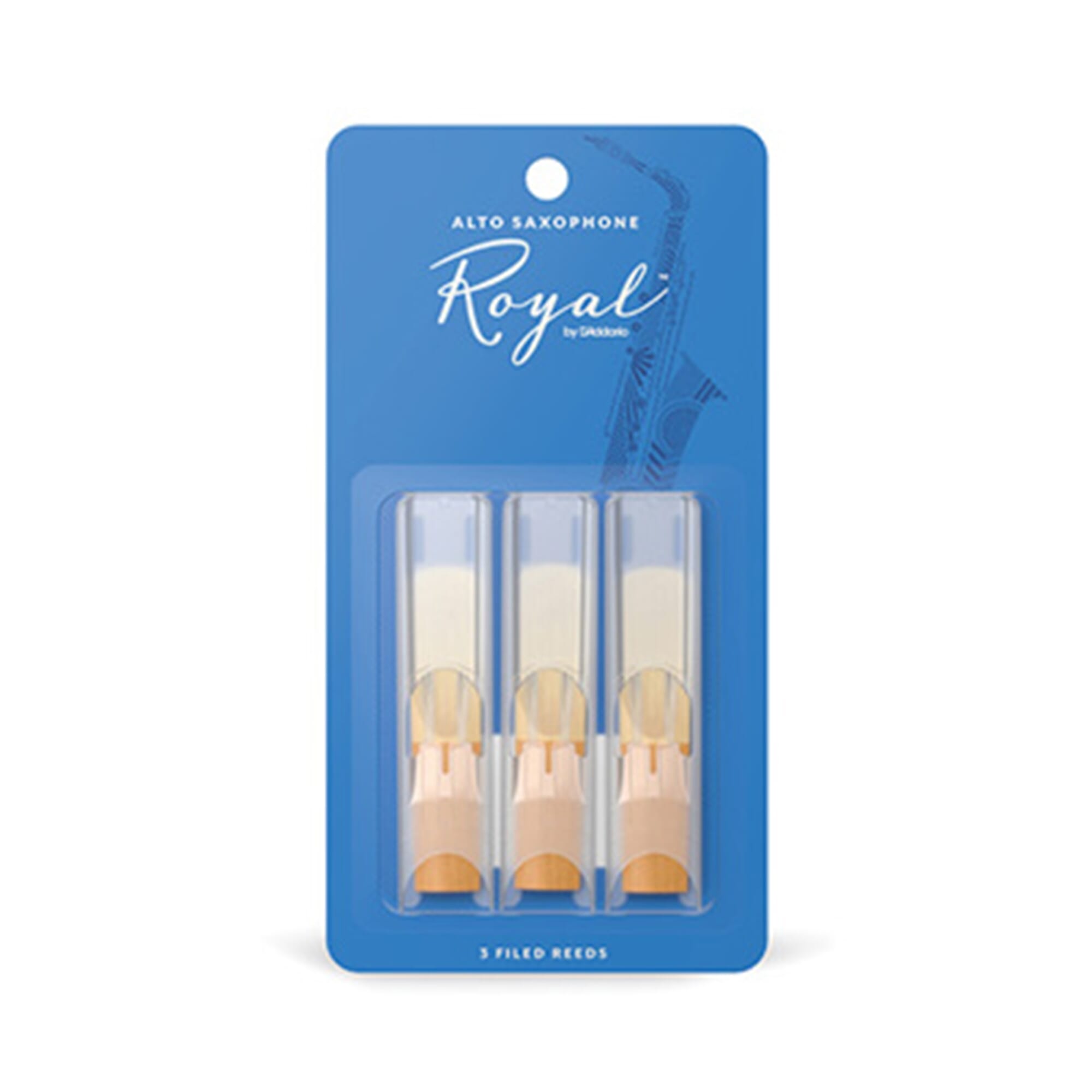 Rico Royal 3 Pack Alto Saxophone Reeds #3