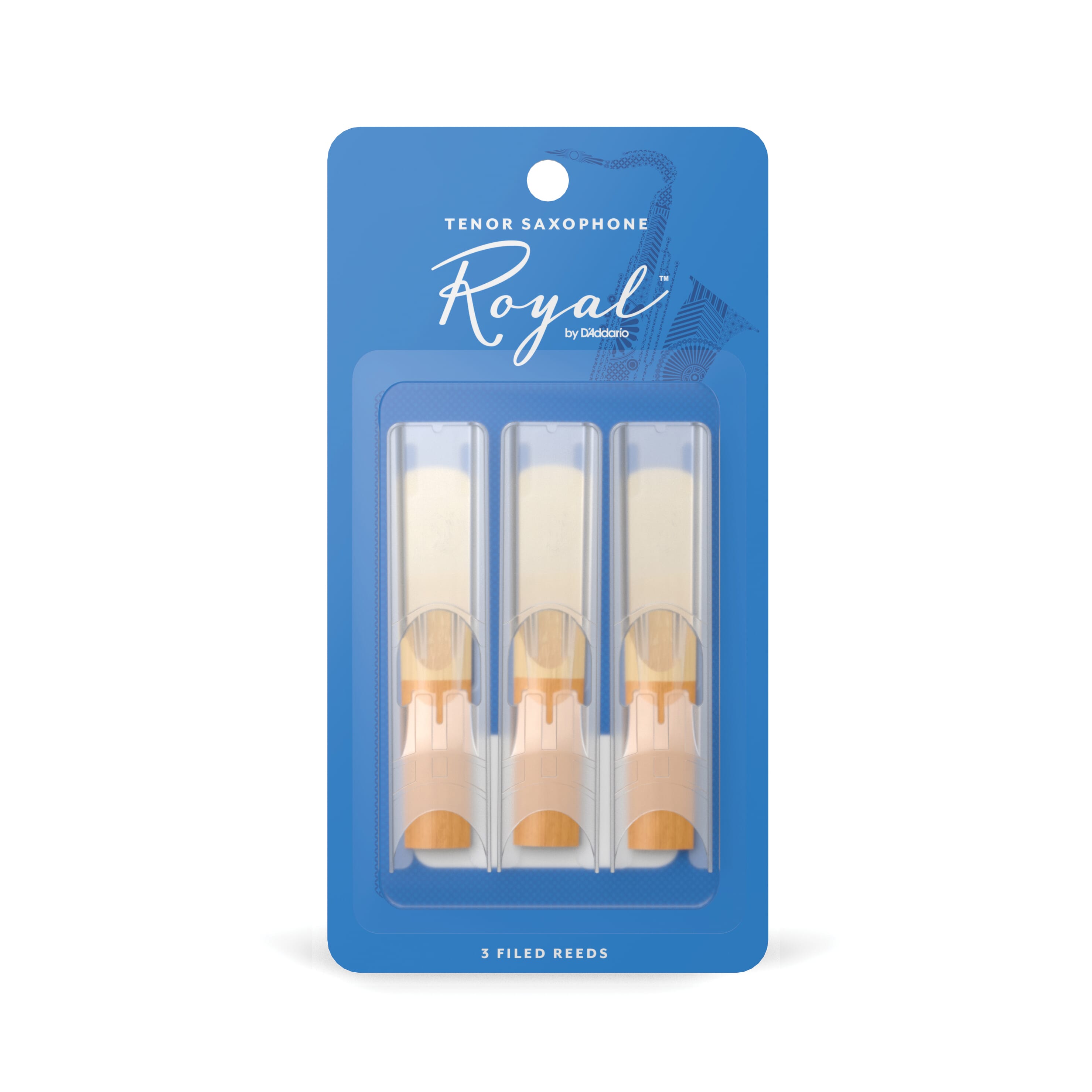 Rico Royal 3 Pack Tenor Saxophone Reeds #2.5