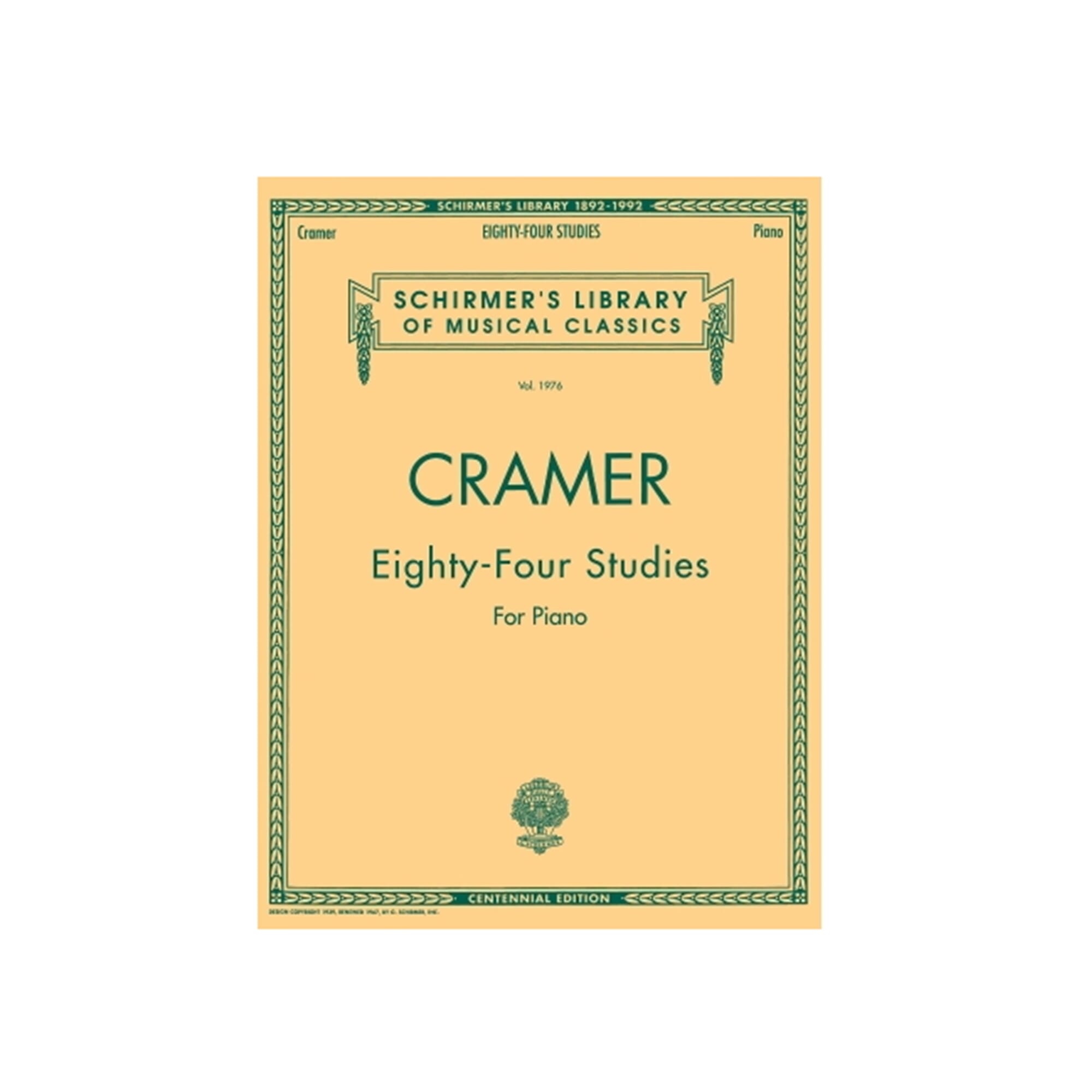 Cramer 84 Studies for Piano (Bks. I-IV – Complete)