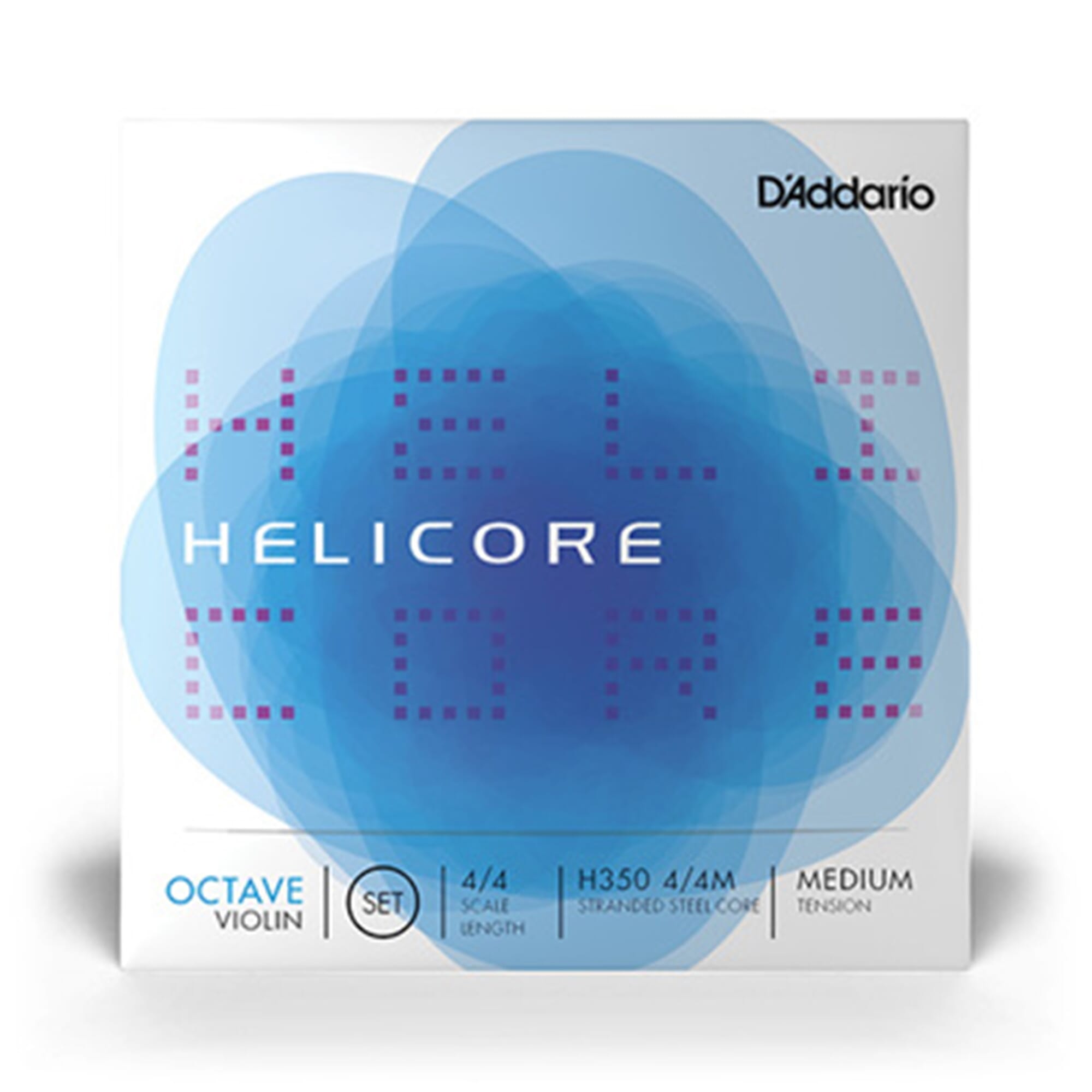 D'Addario Helicore Octave Violin String Set, 4/4 Scale, Medium Tension