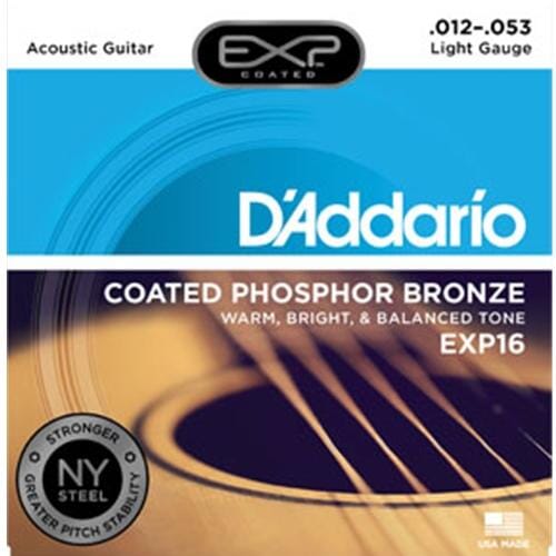 D'Addario EXP16 Acoustic Guitar Strings 12-53