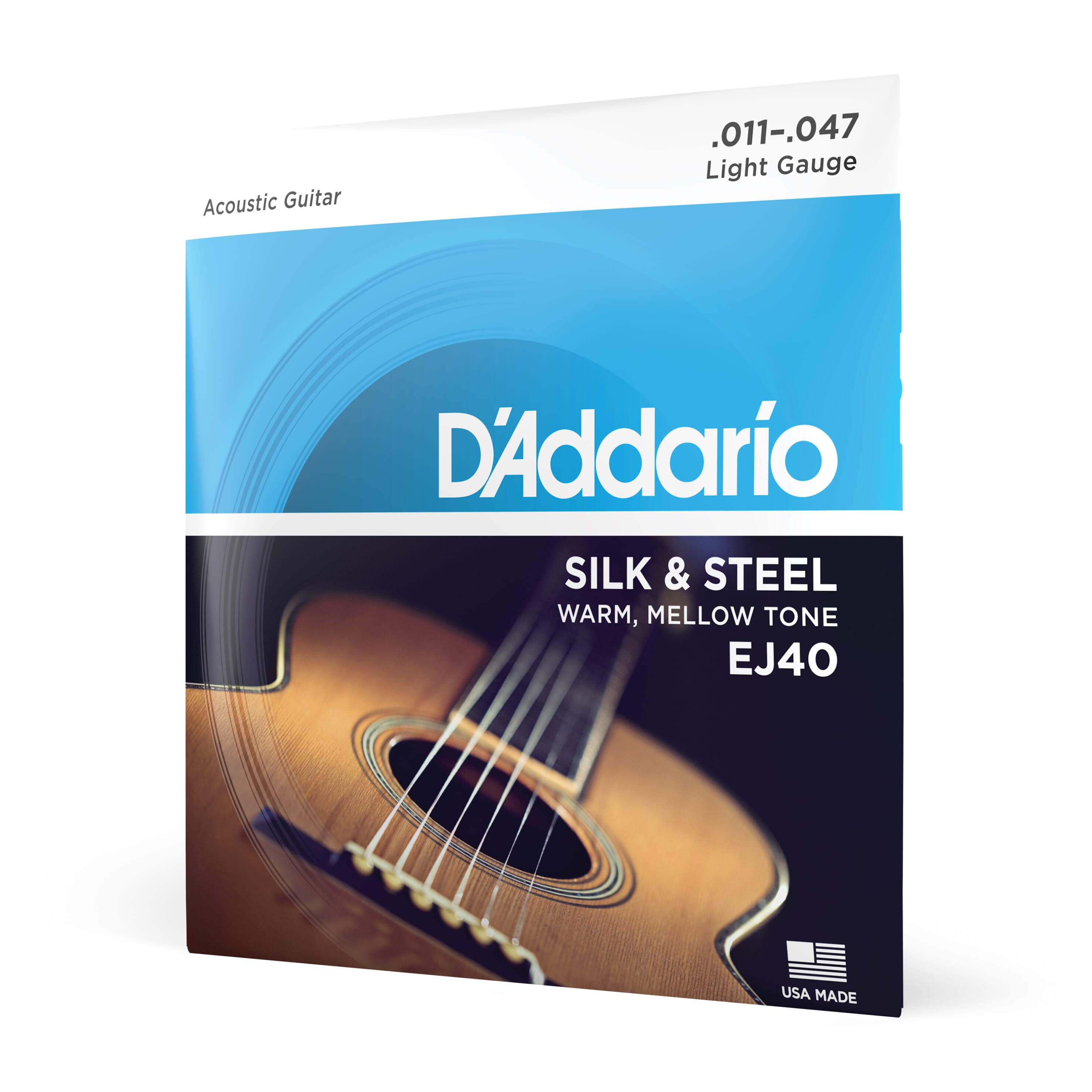 D'Addario EJ40 Guitar Strings Silk & Steel 11-47