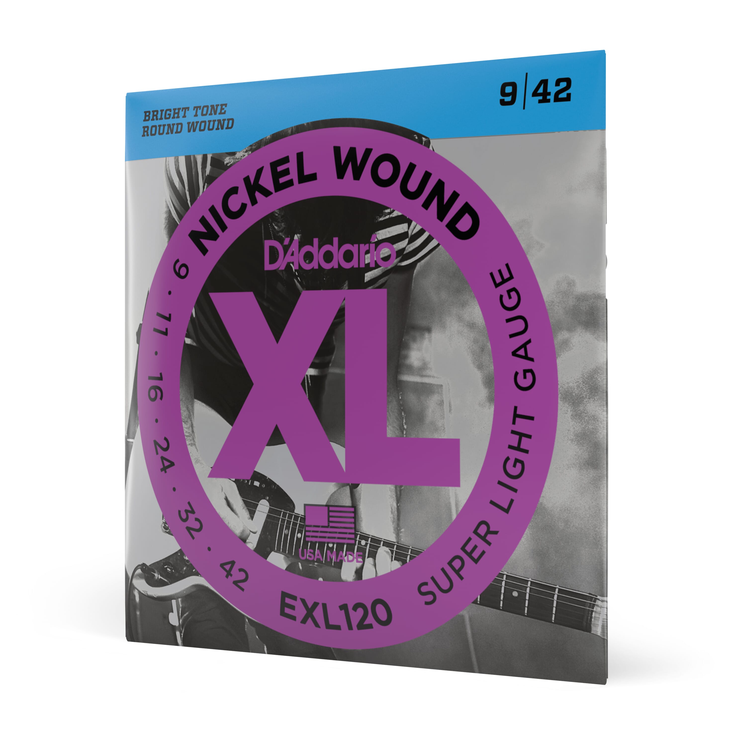 D'Addario EXL120 Electric Guitar Strings 9-42