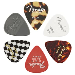 Fender Material Medley Heavy Picks - 6 Pack