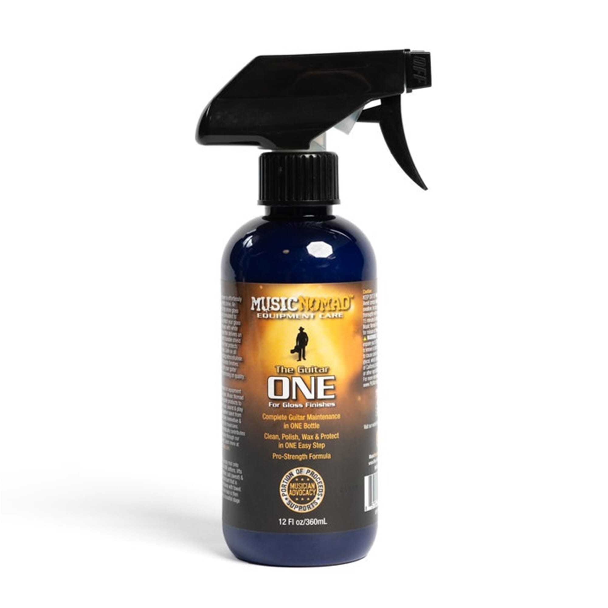 Music Nomad MN150 Guitar One All in 1 Cleaner, Polish & Wax - 12 oz Tech Size