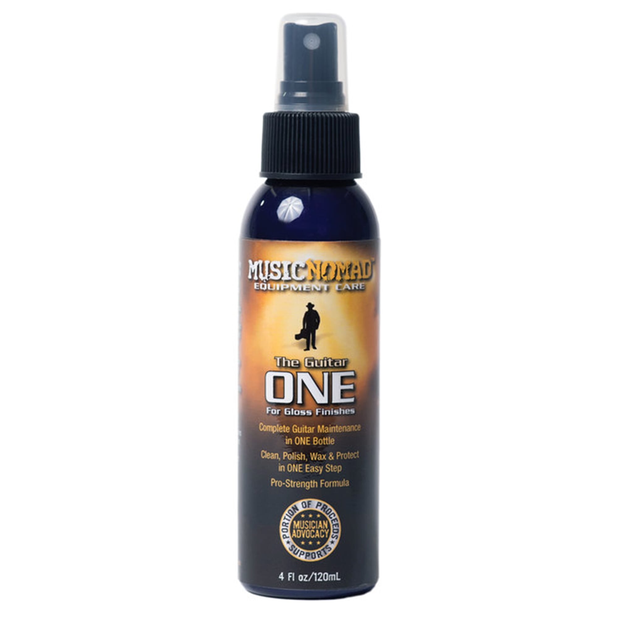 Music Nomad MN103 Guitar ONE - All in 1 Cleaner, Polish, Wax for Gloss Finishes