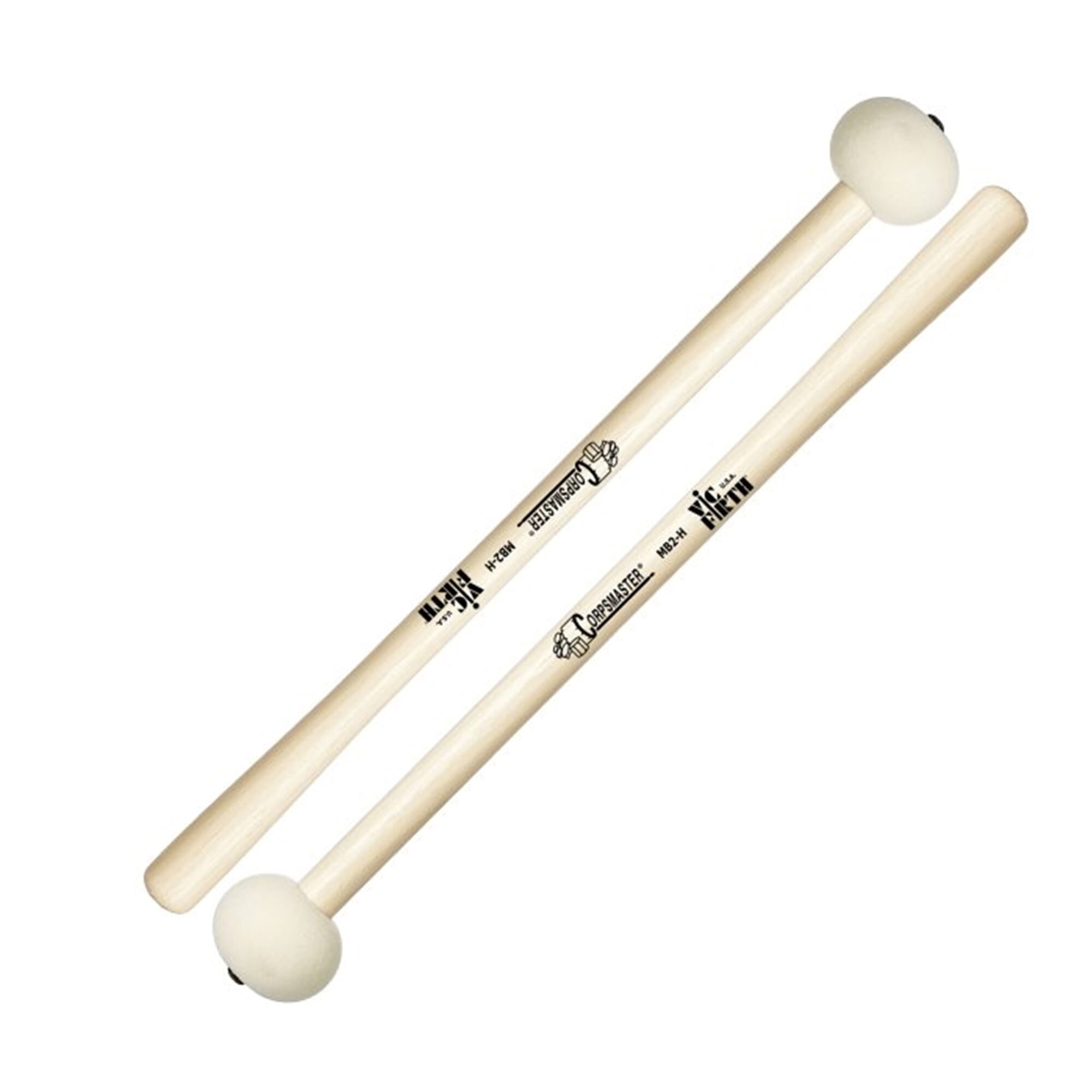 Vic Firth MB2H Corpsmaster Hard Felt Bass Drum Mallets