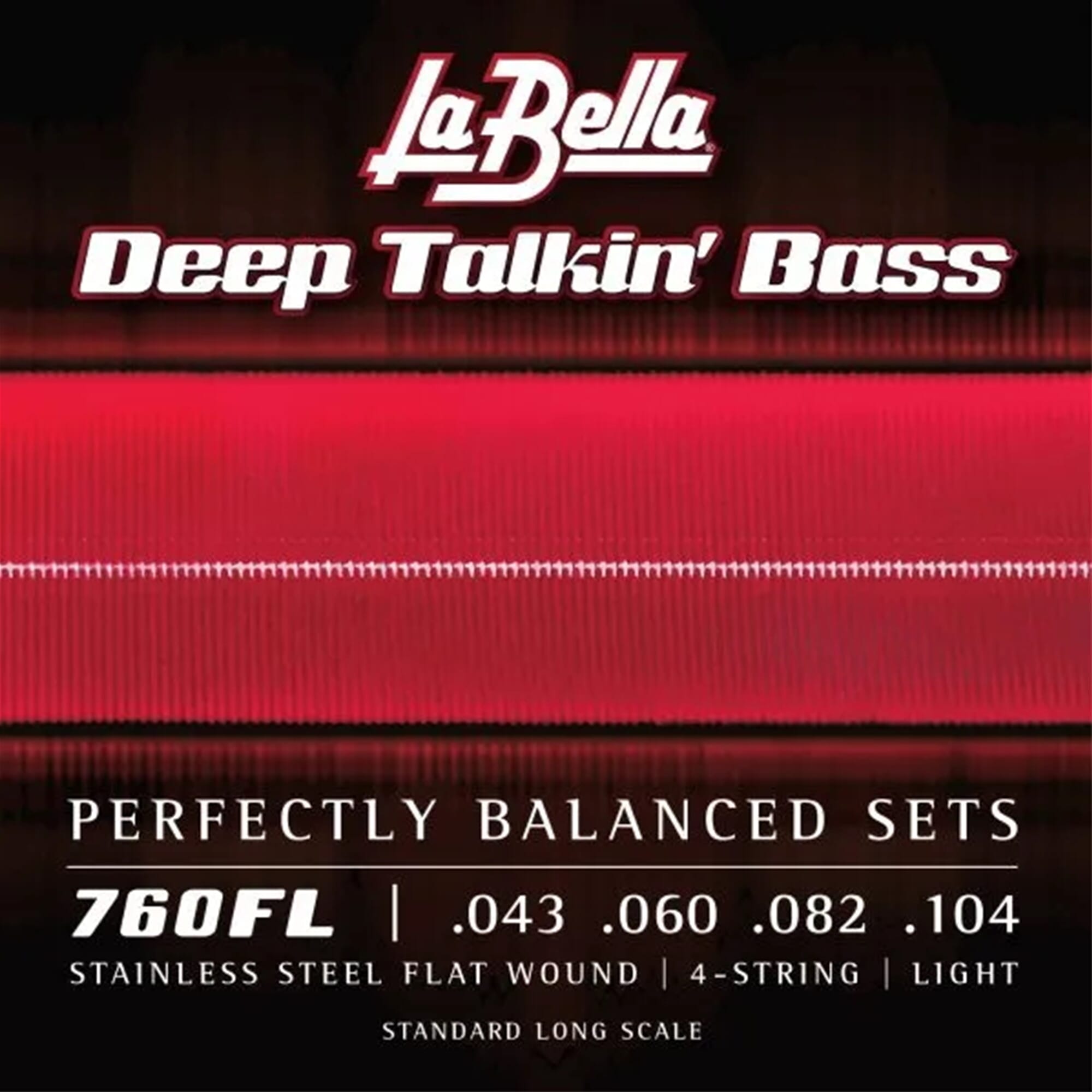 La Bella 760FL Deep Talkin' Bass Flatwound Bass Guitar Strings 43-104