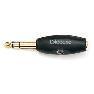 D'Addario 1/8 Inch Female Stereo to 1/4 Inch Male Stereo Adaptor