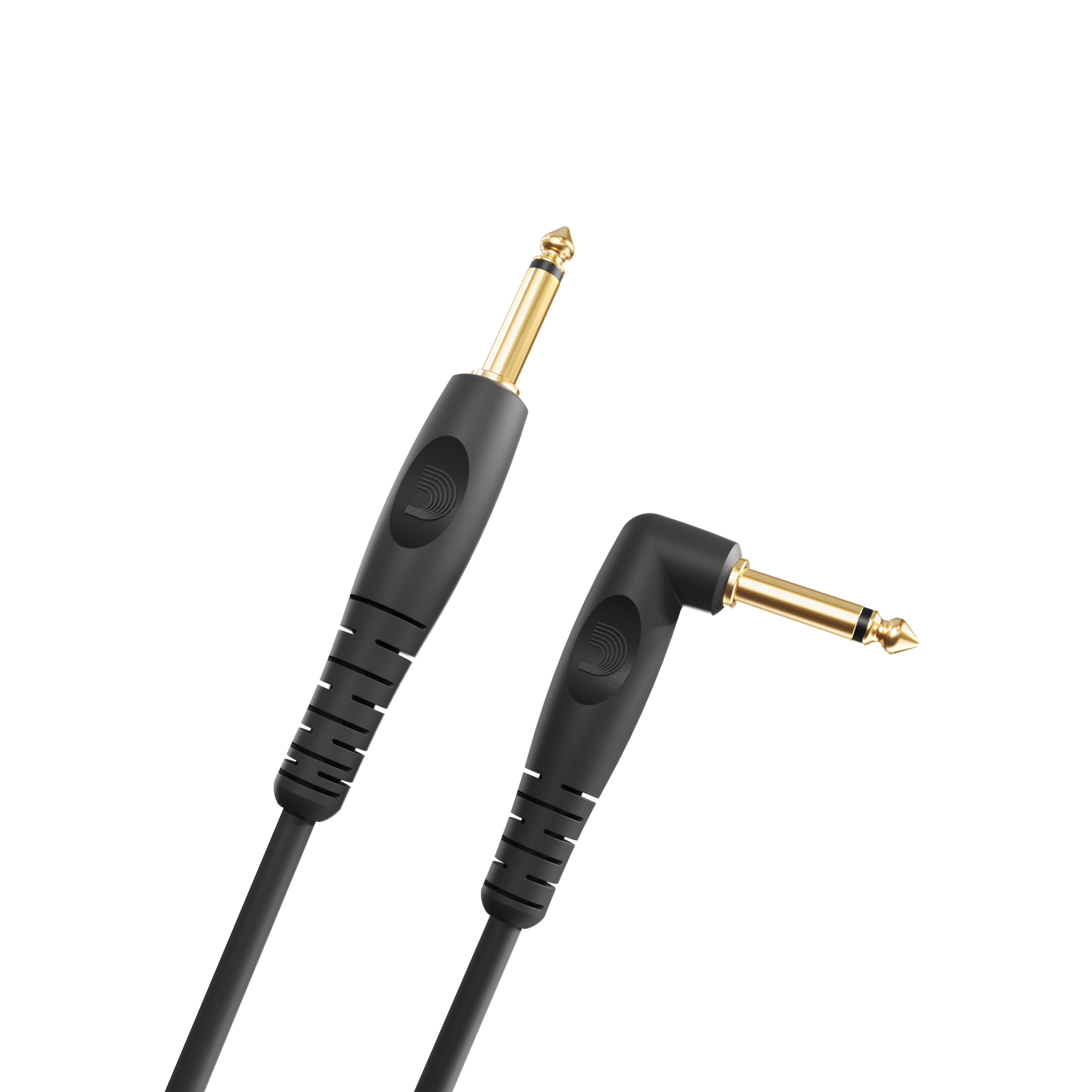 D'Addario Custom Series Instrument Cable, Right Angle - 20 feet