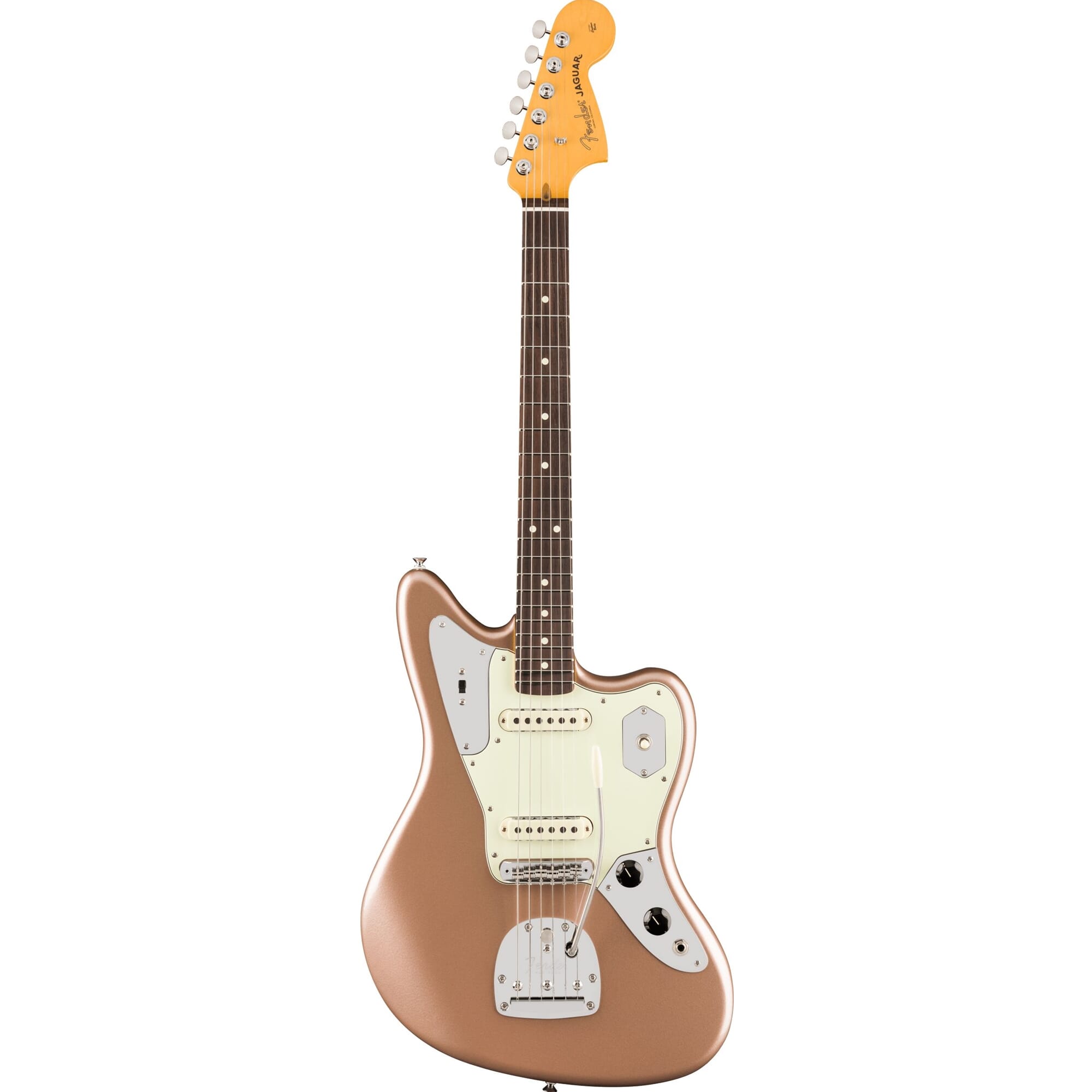 Fender American Professional Classic Jaguar®, Rosewood Fingerboard, Faded Firemist Gold