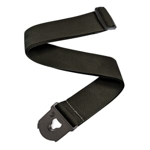 D'Addario PWSPL200 Planet Lock Guitar Strap, Polypropylene, Black