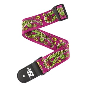 D'Addario 50JS14 Joe Satriani Guitar Strap, Paisley Purple