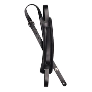 D'Addario 19JL00 John Lennon Signature Strap, Black Leather w/Pad