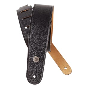 D'Addario 20GL00 Slim Garment Leather Guitar Strap, Black