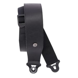 D'Addario 25BAL00 Comfort Leather Auto Lock Guitar Strap, Black